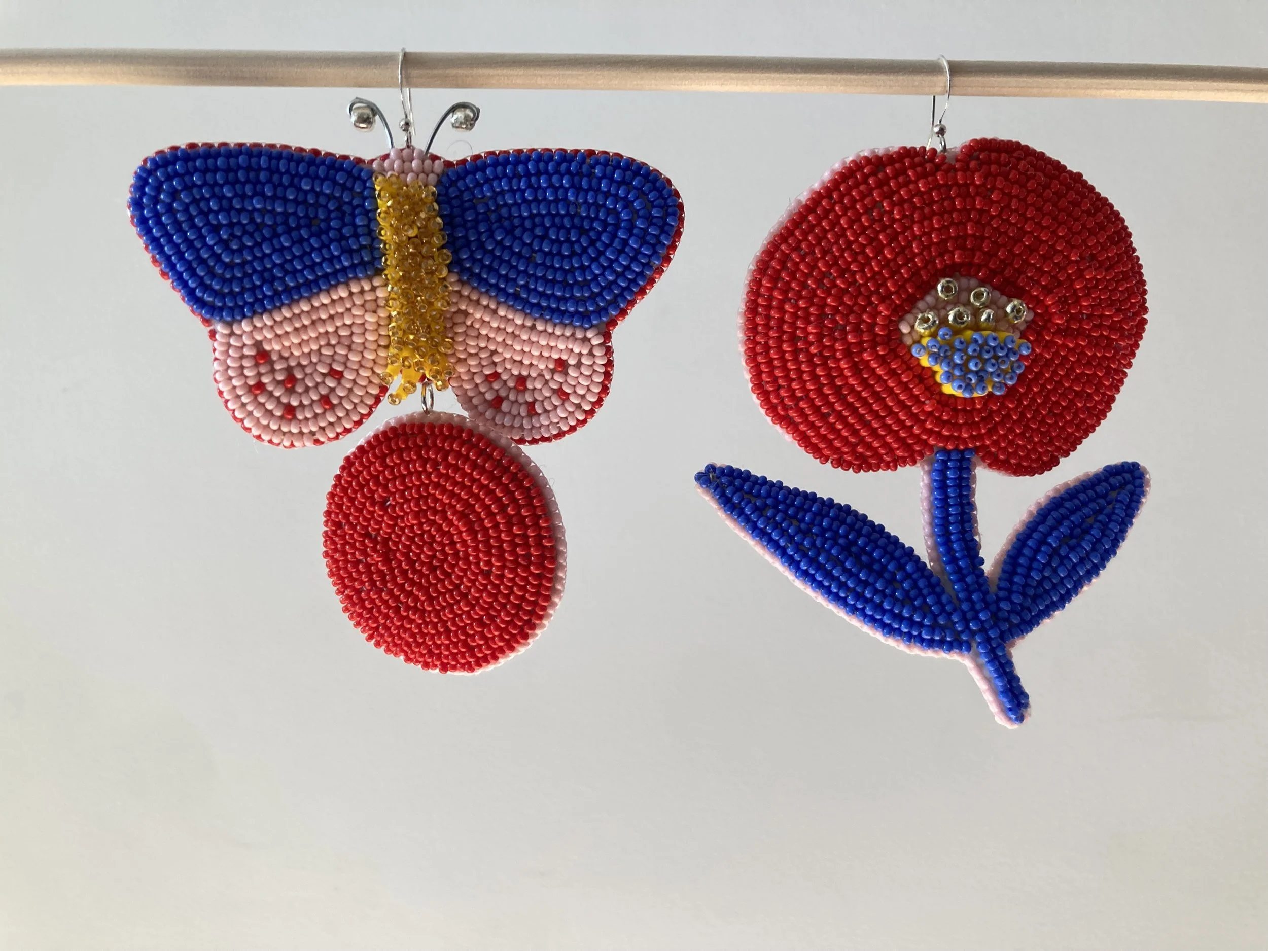 Beaded Moon + Moth Earrings.jpg