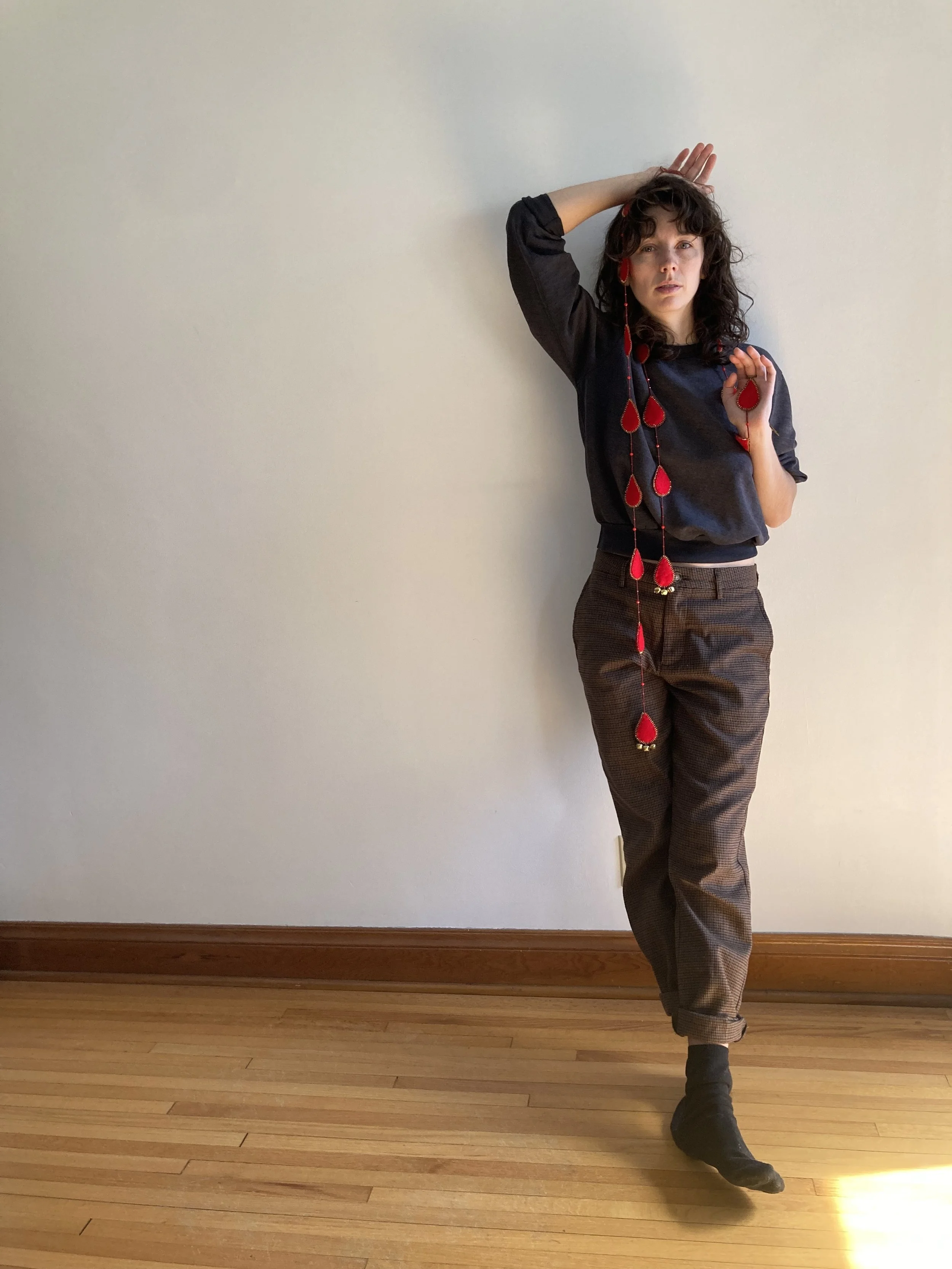 C wearing Beaded Blood.jpg