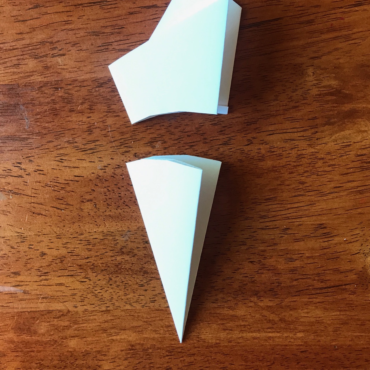 Cut excess paper