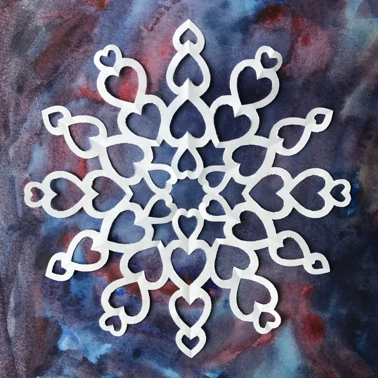 how to fold a paper snowflake pattern print n cut from paper snowflake art paper snowflake art