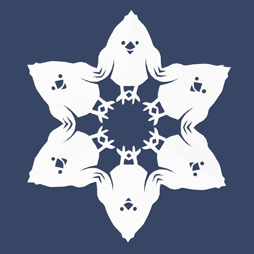 Penguin (PDF Pattern) — Paper Snowflake Art