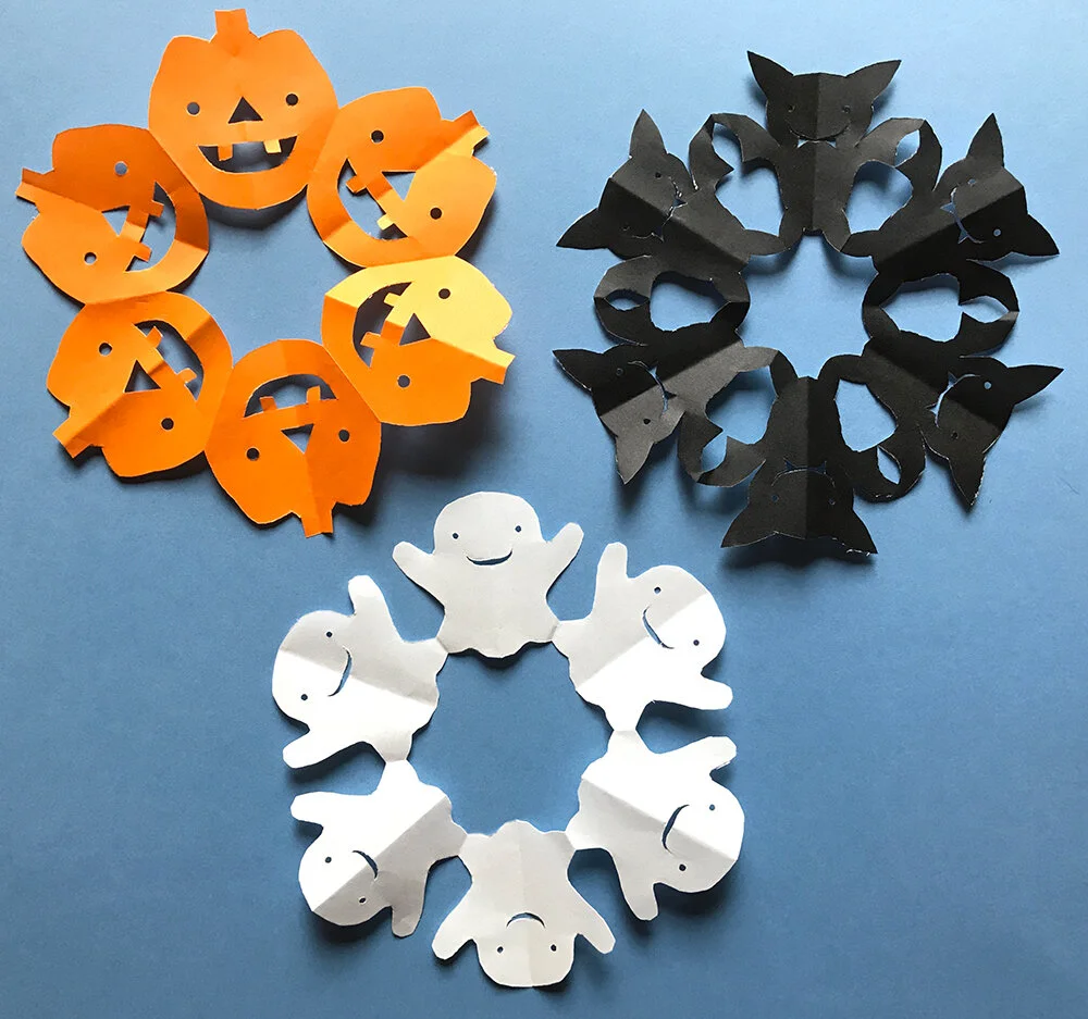 Paper Snowflake Cutouts, 16 - Snowflakes 