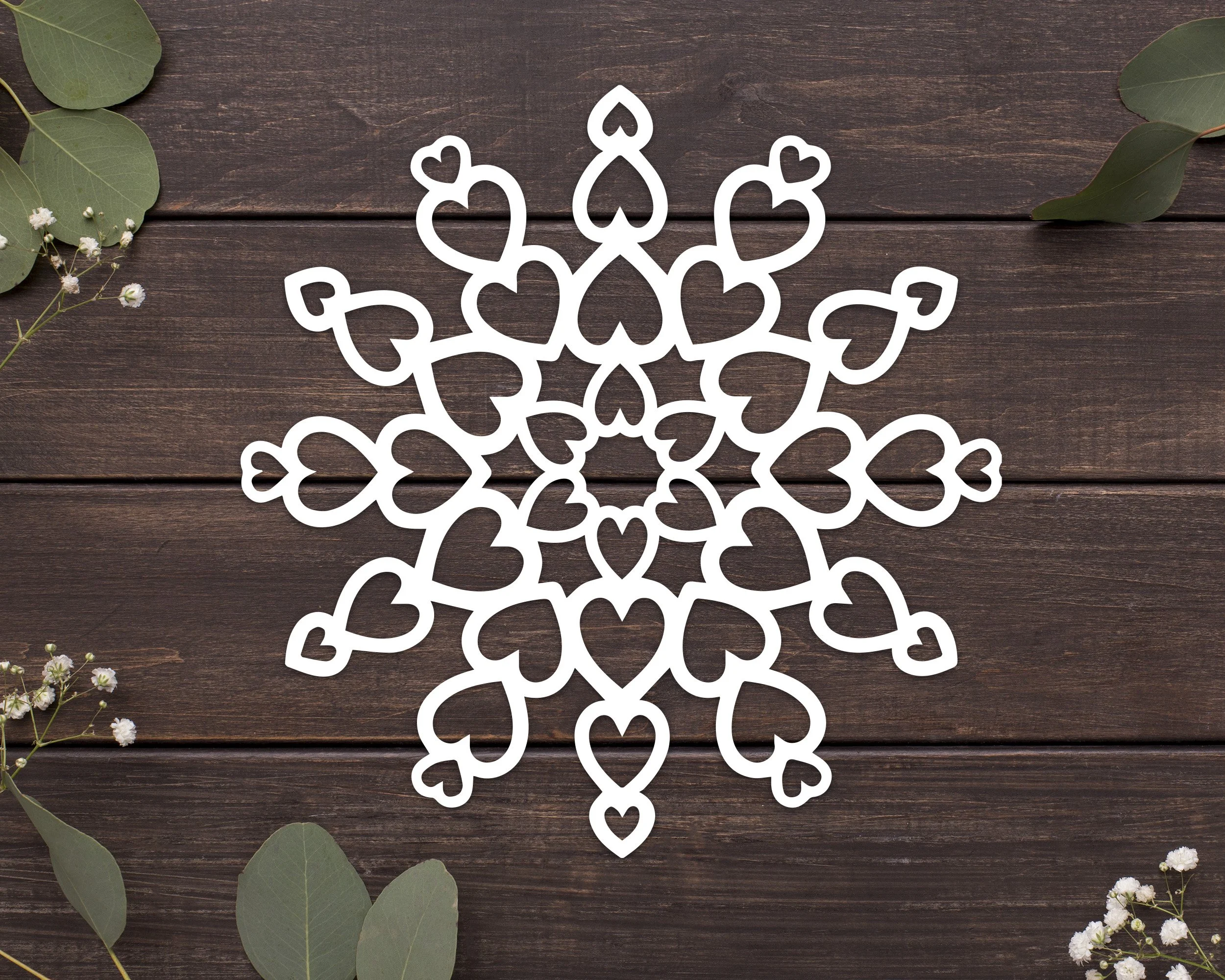 How to fold a paper snowflake pattern (Print-N-Cut) from Paper Snowflake Art