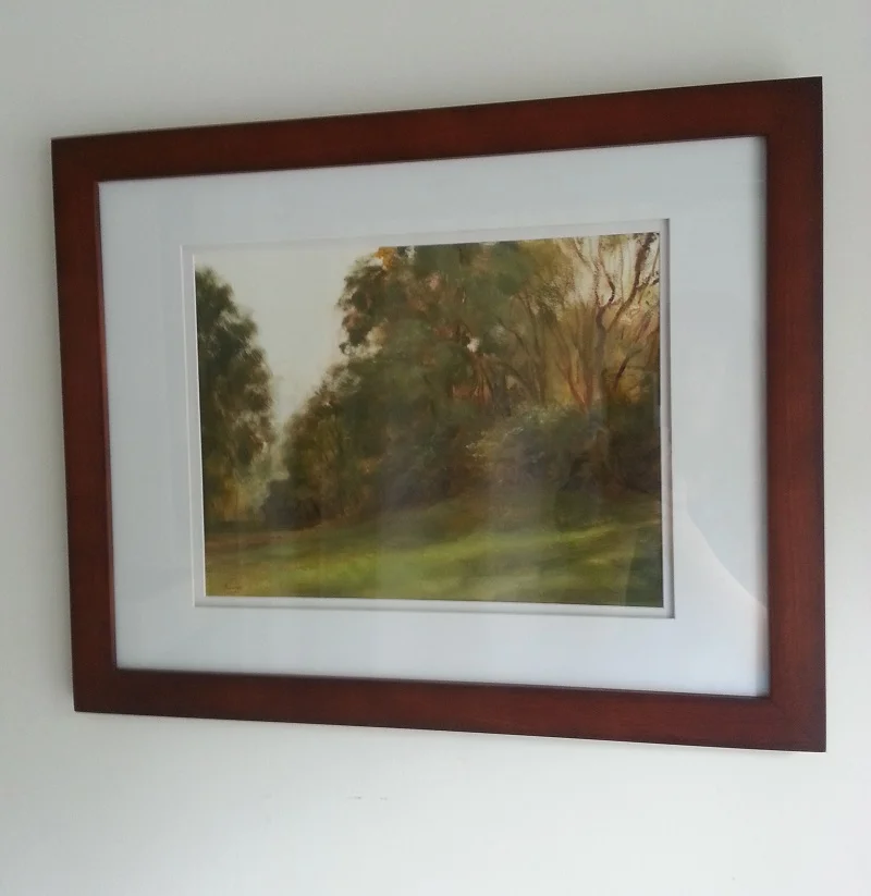 "The Grassy Slope Sketch" 16"x 20" in frame. 