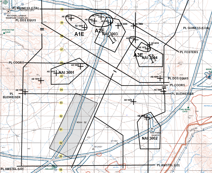 Figure 6 - MIBN Information Collection and Fires Overlay for the Attack