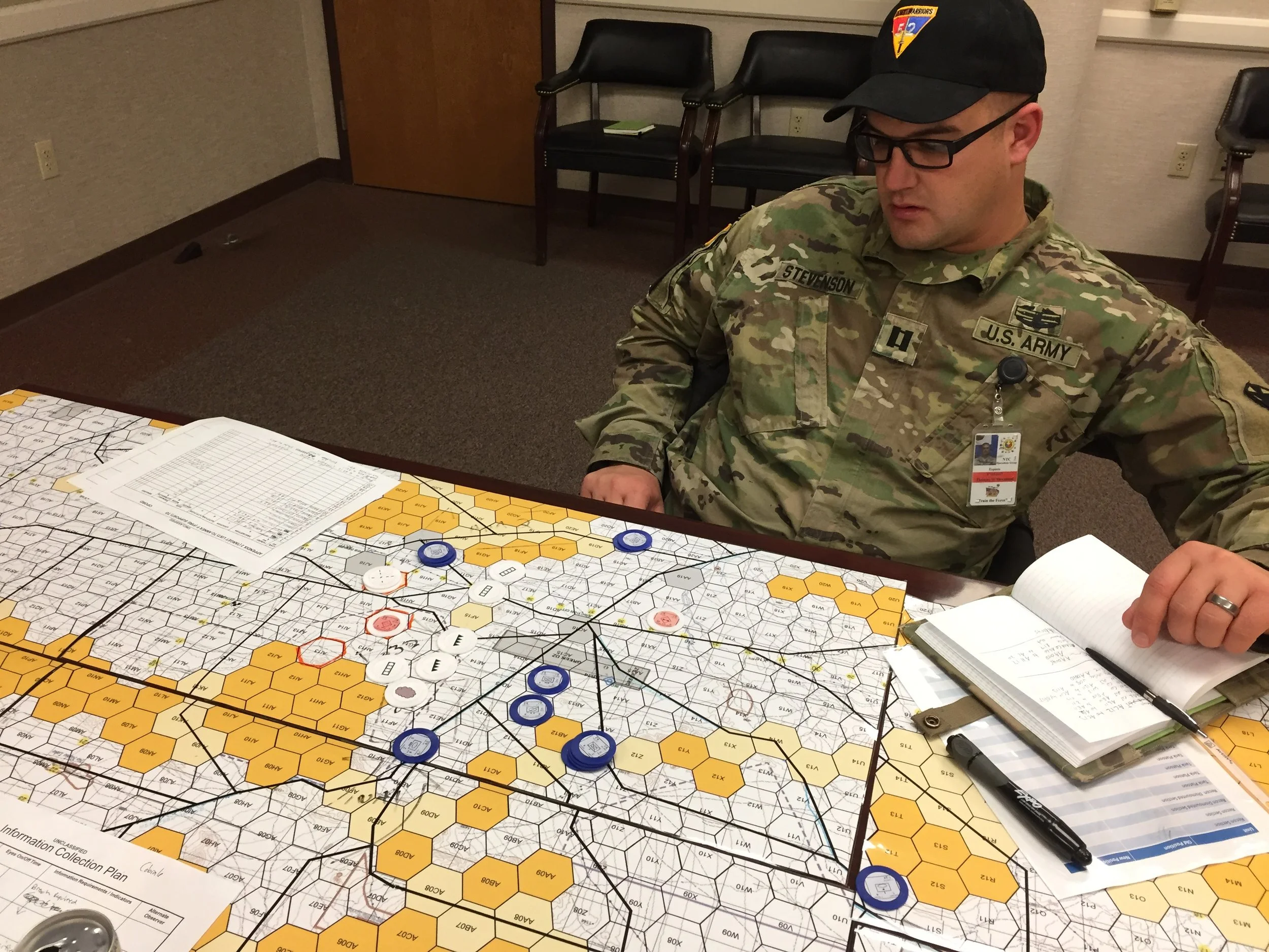 Double-blind tactical decision exercises, can serve as a tool to think and learn about the range of potential enemy courses of action, reconnaissance pull, and decision points.