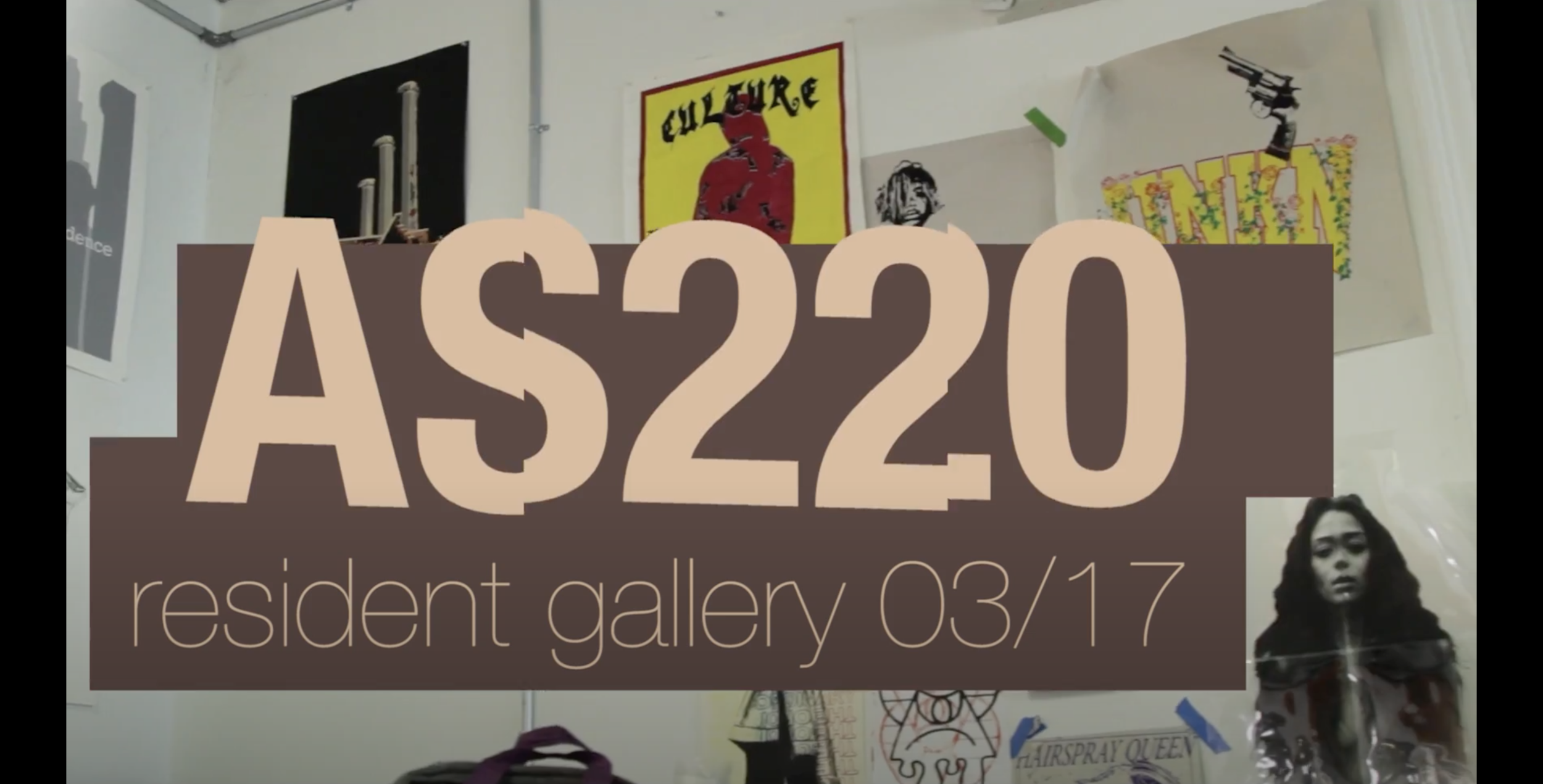 "AS220 Resident Gallery Show" Title Sequence