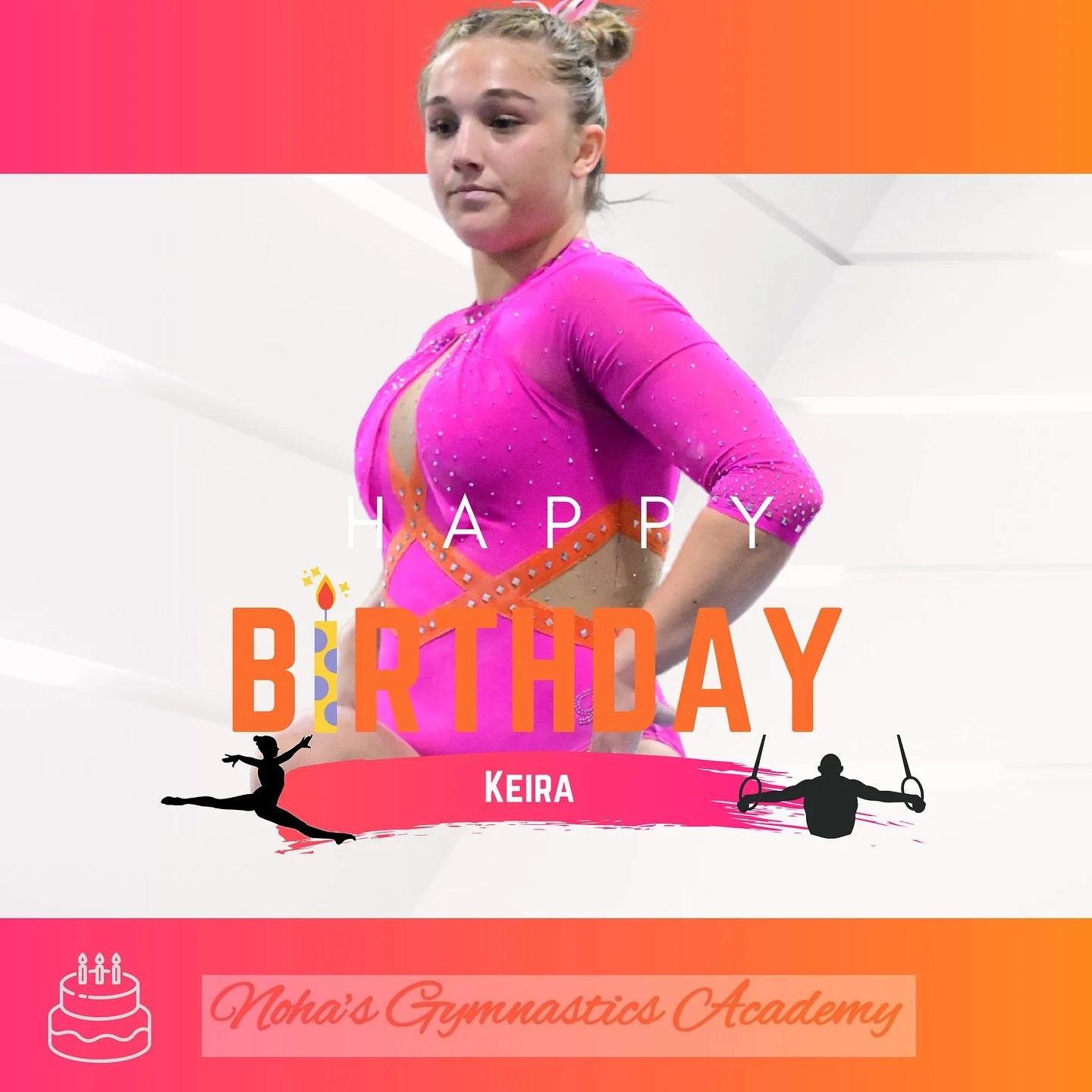 🤸🏼Noha&rsquo;s Gymnastics Academy 🤸🏼

💖🧡Happy belated birthday to our SENIOR Keira 🧡💖

We hope you had the best day celebrating!! 🥳