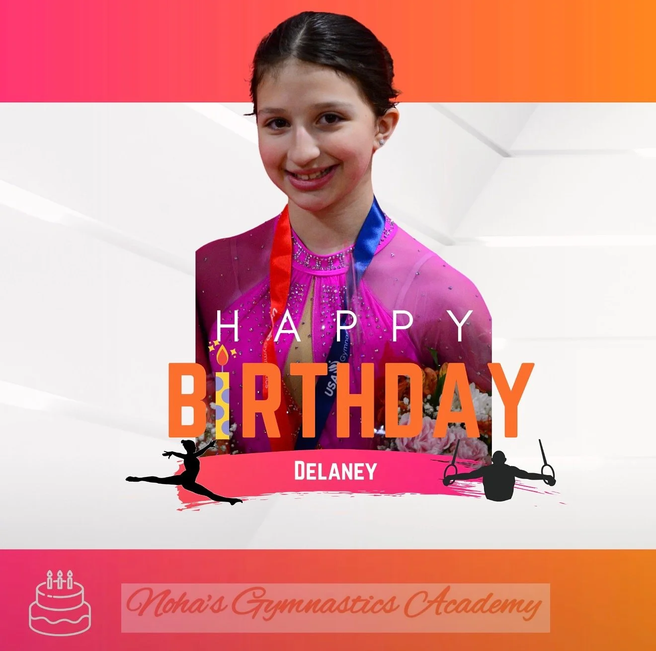 🤸🏼Noha&rsquo;s Gymnastics Academy 🤸🏼

💖🧡Happy birthday Delaney 🧡💖