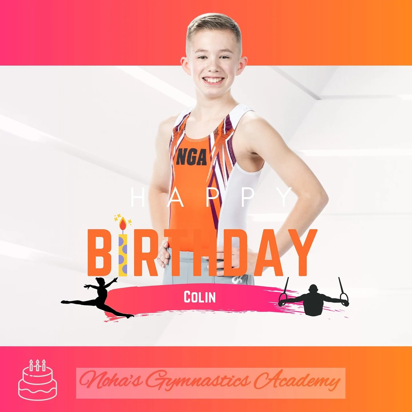 🤸🏼Noha&rsquo;s Gymnastics Academy 🤸🏼

It&rsquo;s a BIG day!! 🥳🎂

💖🧡Happy birthday Colin 🧡💖

💖🧡 Happy birthday Keira 🧡💖

💖🧡 Happy birthday to SENIOR Bree 🧡💖

We hope you all have the best day celebrating! 🥳🎂🎈
