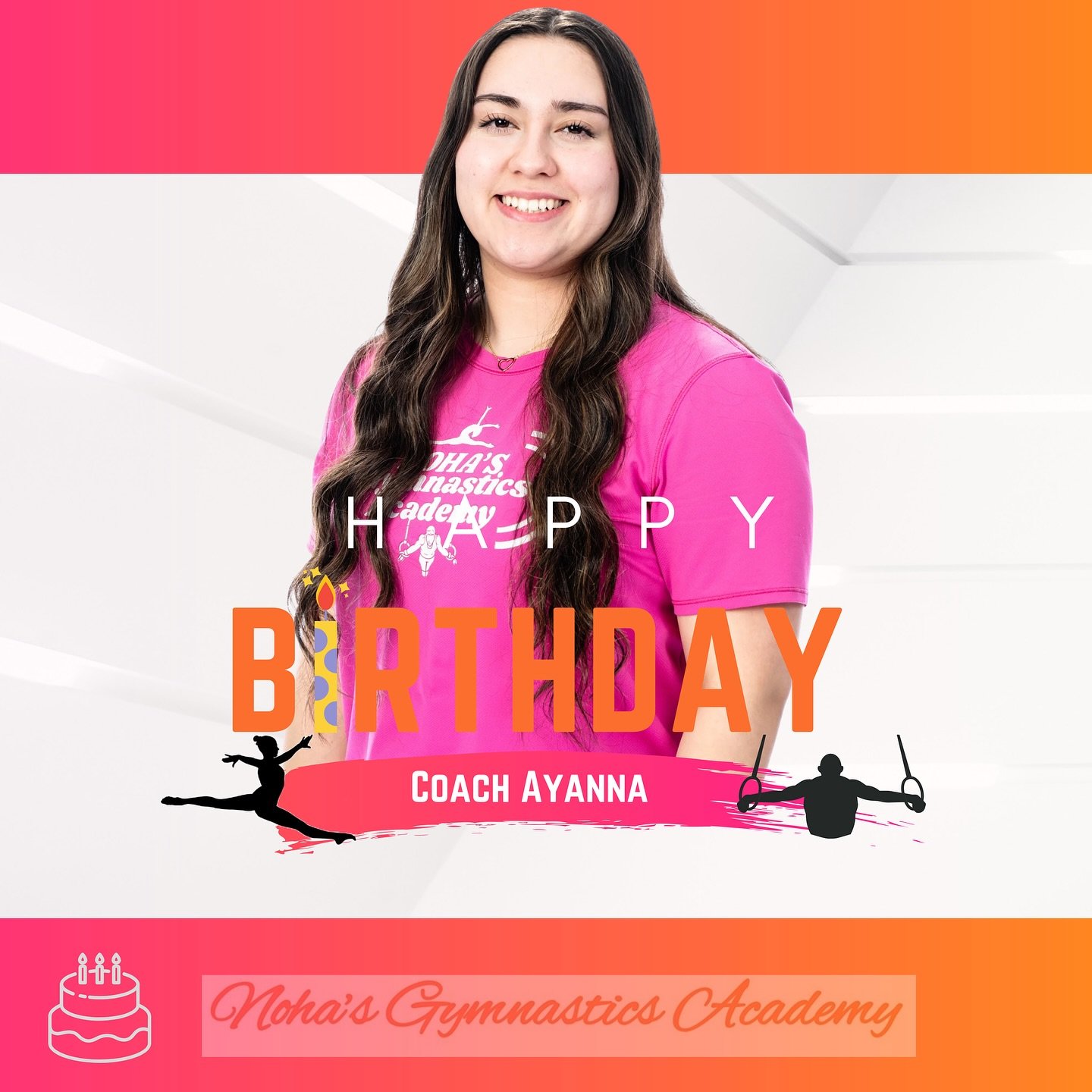 🤸🏼Noha&rsquo;s Gymnastics Academy 🤸🏼

💖🧡Happy birthday Coach Ayanna 🧡💖

We hope you had the best day celebrating!! 🥳 Thank you for everything you do! We love you and hope you had the most incredible birthday!!! 🎉🎂🎈