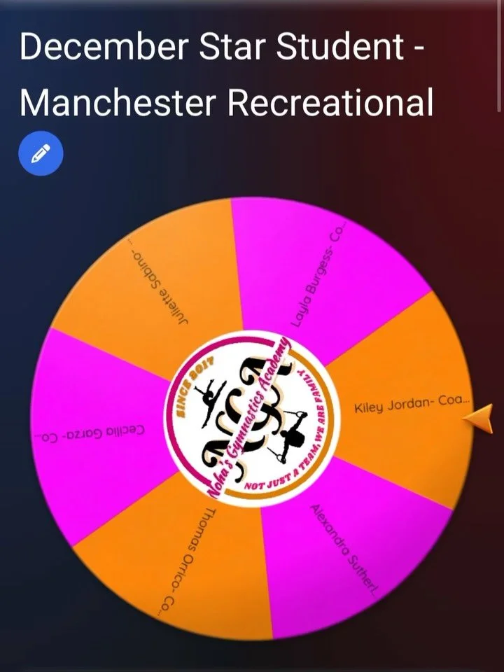 It&rsquo;s that time again!!! Here are your🌟STAR STUDENTS OF THE MONTH 🌟

Your December🎄Star Students of the Month are: 🤩

⭐️ Manchester Recreational: Layla Burgess (Coach Lyndsey&rsquo;s Hot Shots Class) 💖

⭐️ Nashua Recreational: Kennedy Devan