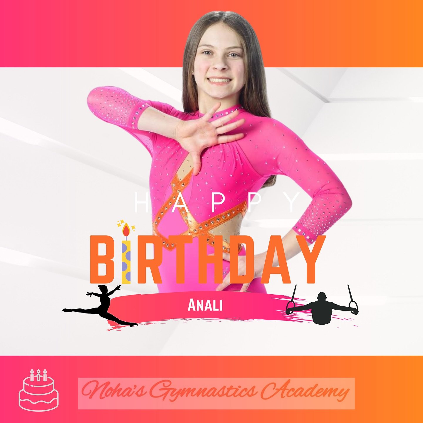 🤸🏼Noha&rsquo;s Gymnastics Academy 🤸🏼

💖🧡Happy belated birthday Anali 🧡💖

We hope you had the best day celebrating!! 🥳