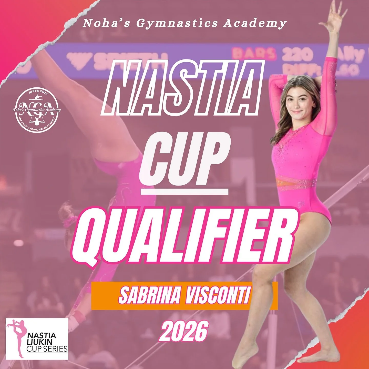 We are beyond thrilled to announce that our senior athlete Sabrina Visconti has OFFICIALLY qualified to the ✨ 2026 Nastia Liukin Cup ✨ 🏆

Sabrina secured her qualification in outstanding fashion by earning the HIGHEST All-Around score of all Senior 