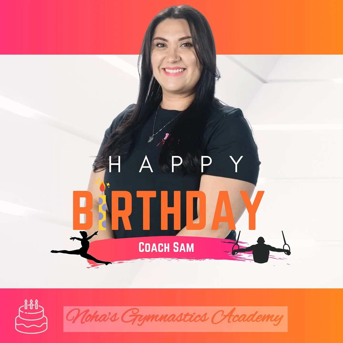 🤸🏼Noha&rsquo;s Gymnastics Academy 🤸🏼

💖🧡Happy belated birthday Coach Sam 🧡💖

We hope you had the best day celebrating!! 🥳 Thank you for everything you do! We love you and hope you had the most incredible birthday!!! 🎉🎂🎈
