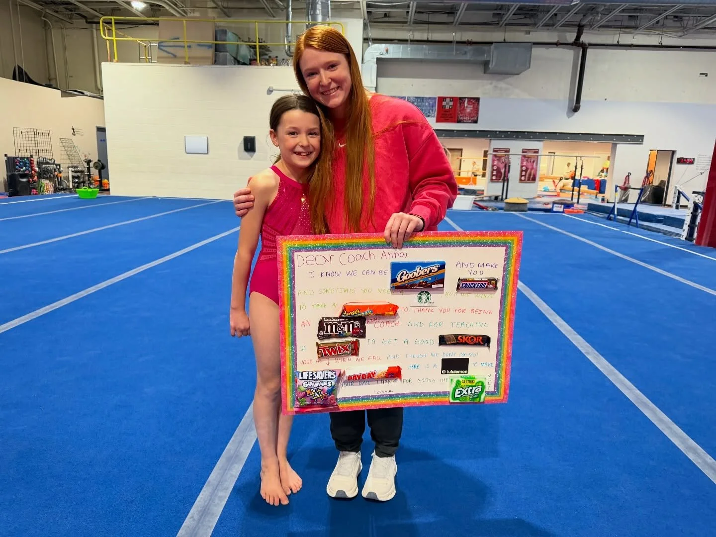 How SWEET is this 🥹🩷

We love you Nora!!! Best of luck at States today, we can&rsquo;t wait to see you do your thing 💖🧡