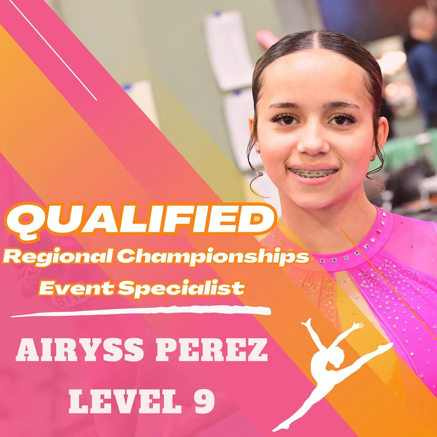 🏆 REGIONAL QUALIFIER 🏆

Congratulations to Level 9, Airyss Perez on qualifying to Regional Championships! 💖🧡