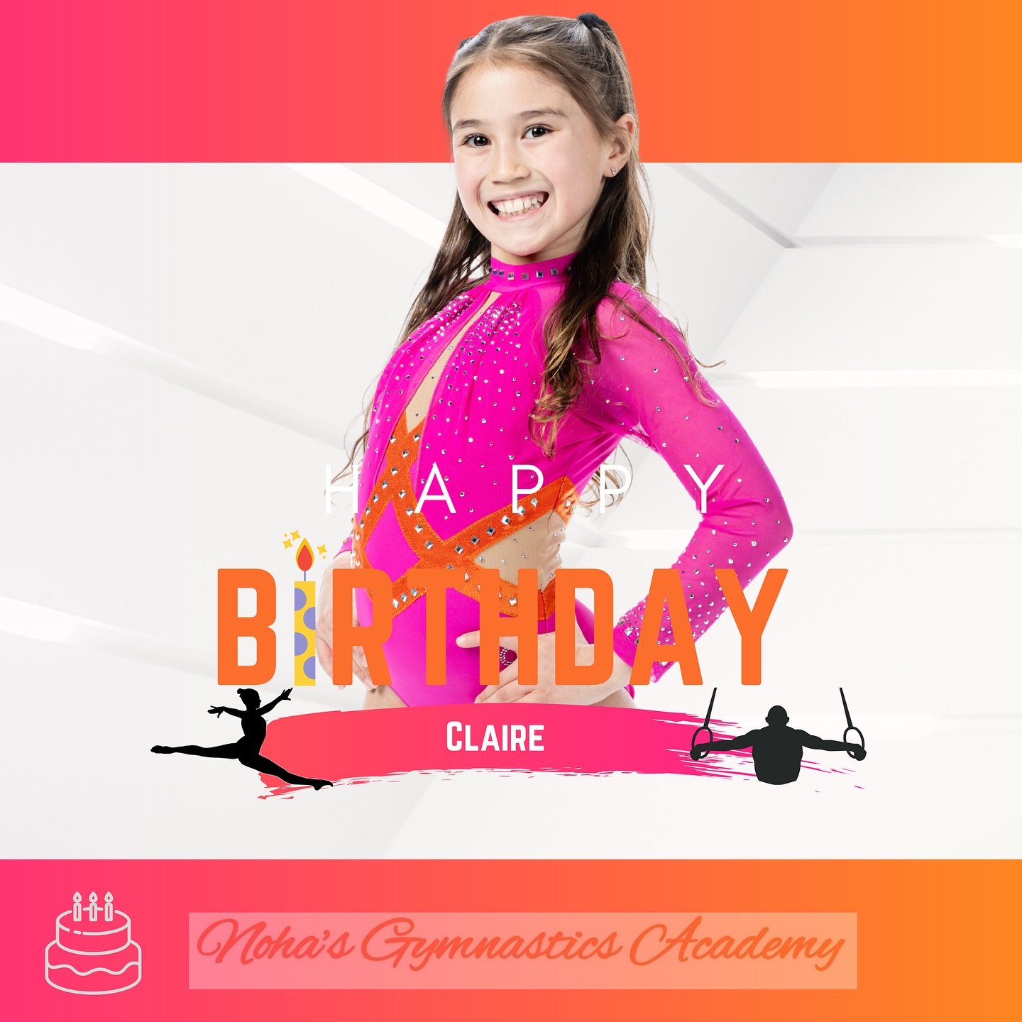 🤸🏼Noha&rsquo;s Gymnastics Academy 🤸🏼

💖🧡Happy birthday Claire 🧡💖