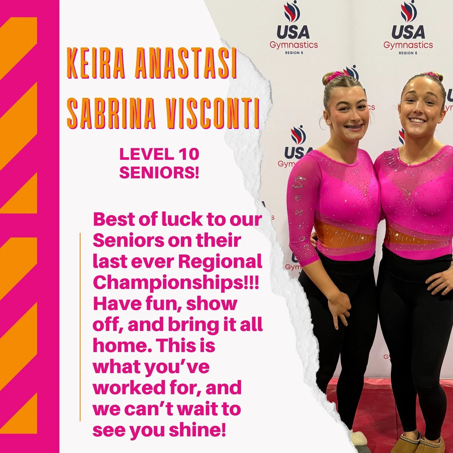 We&rsquo;re back for Day 2 at the Mass Mutal Center for our Level 10 Regional Championships‼️

Best of luck to SENIORS, Keira Anastasi and Sabrina Visconti at your final Regional Championships! We love you both tons and we are proud of you beyond wor