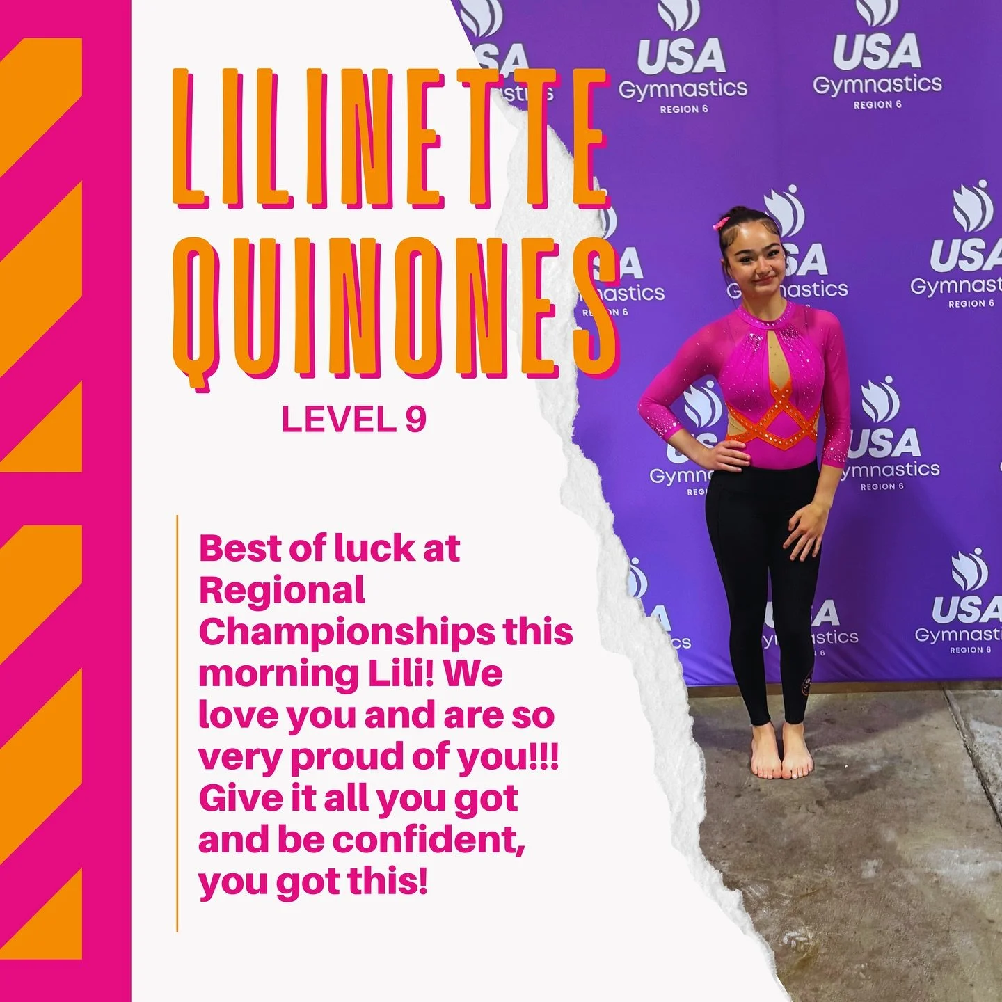 Good morning from our final day at Springfield, MA and Day 3️⃣ of the Level 9/10 Regional Championships here at the Mass Mutal Center📍

Best of luck at the 2026 Regional Championships Lili! Give it all you got and shine bright! We are so proud of yo