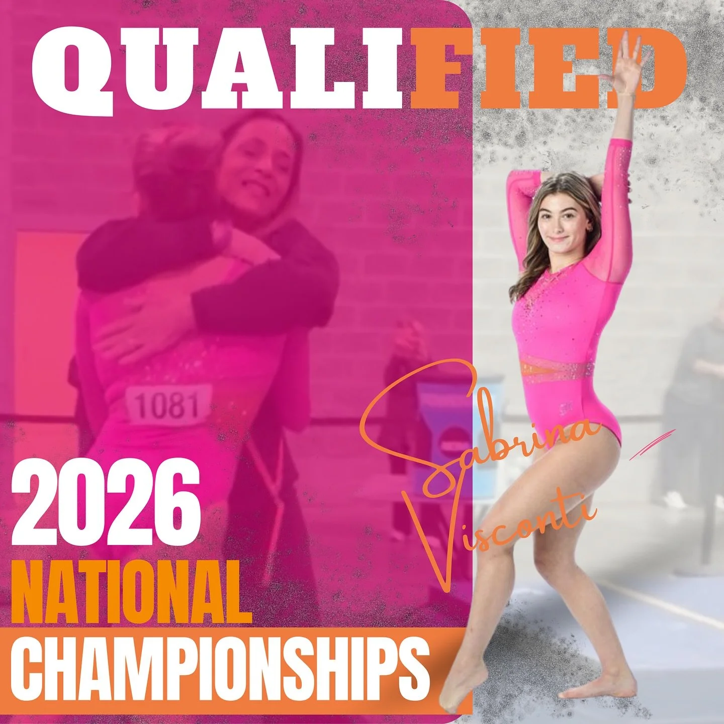 🏆 NATIONAL QUALIFIER 🏆

Congratulations to Level 10, Sabrina Visconti on qualifying to the 2026 National Championships! 💖🧡