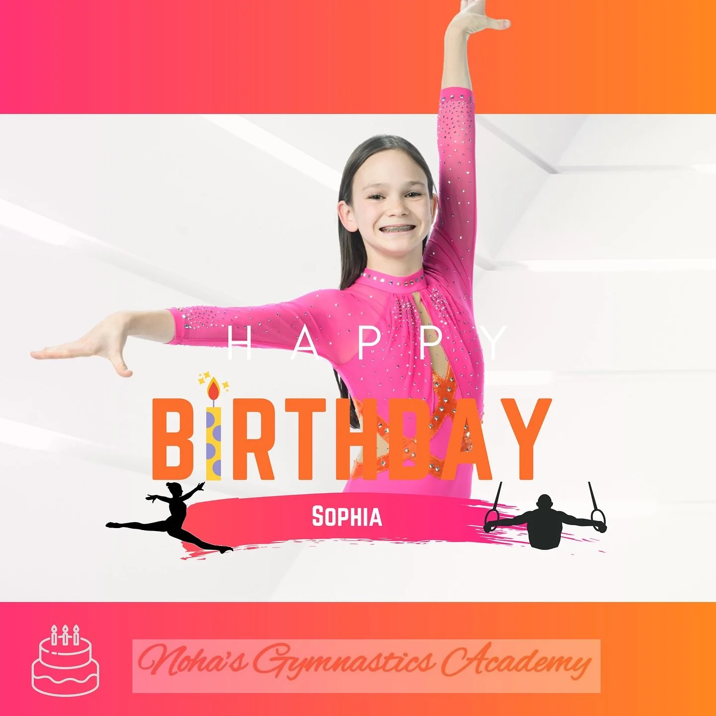 🤸🏼Noha&rsquo;s Gymnastics Academy 🤸🏼

💖🧡Happy birthday Sophia 🧡💖