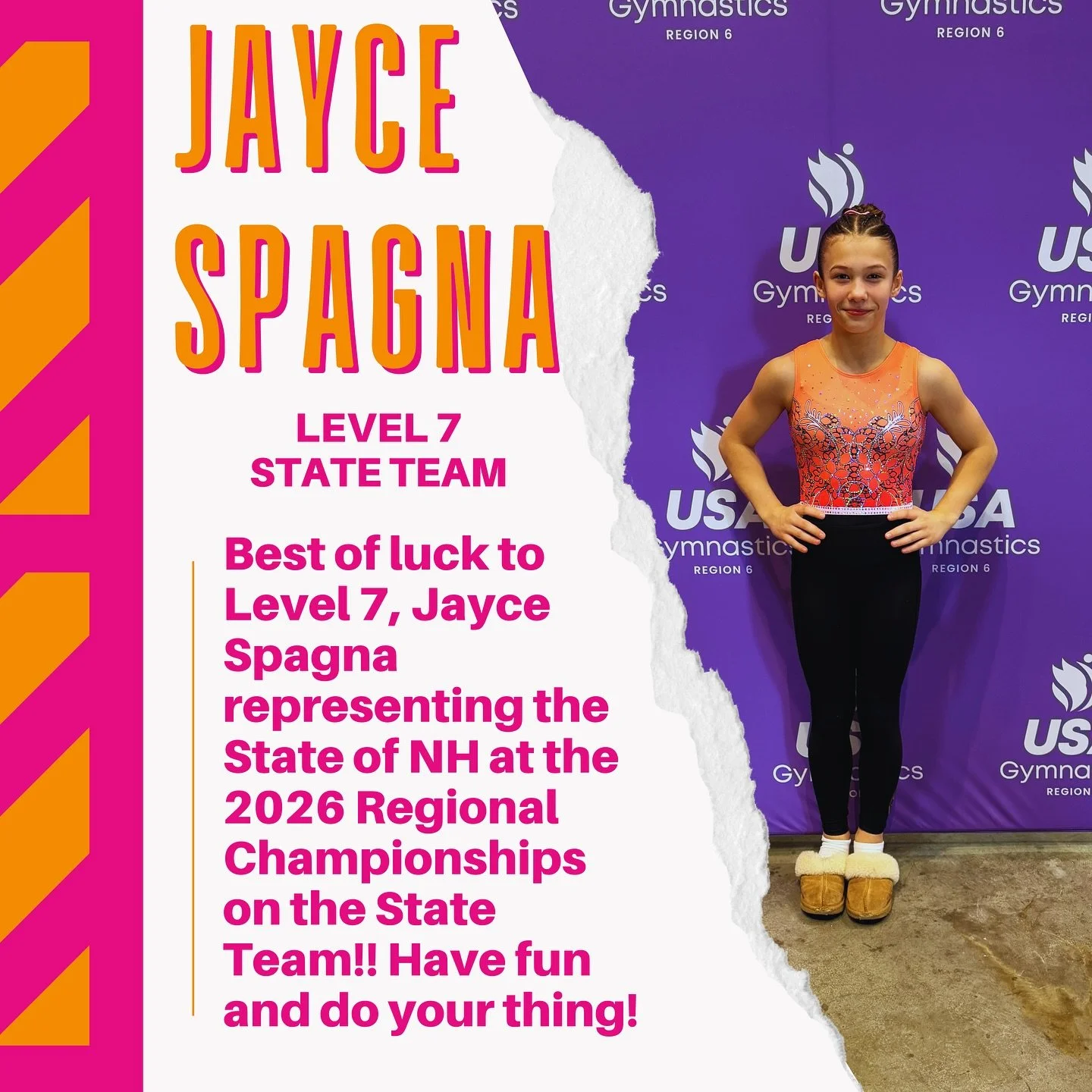 We are just about ready to kick off session 3️⃣ at the Level 7 Regional Championships here at the Mass Mutal Center📍

Best of luck Jayce Spagna representing the State of NH at the 2026 Level 7 State Team competition! Go out there and do your thing, 