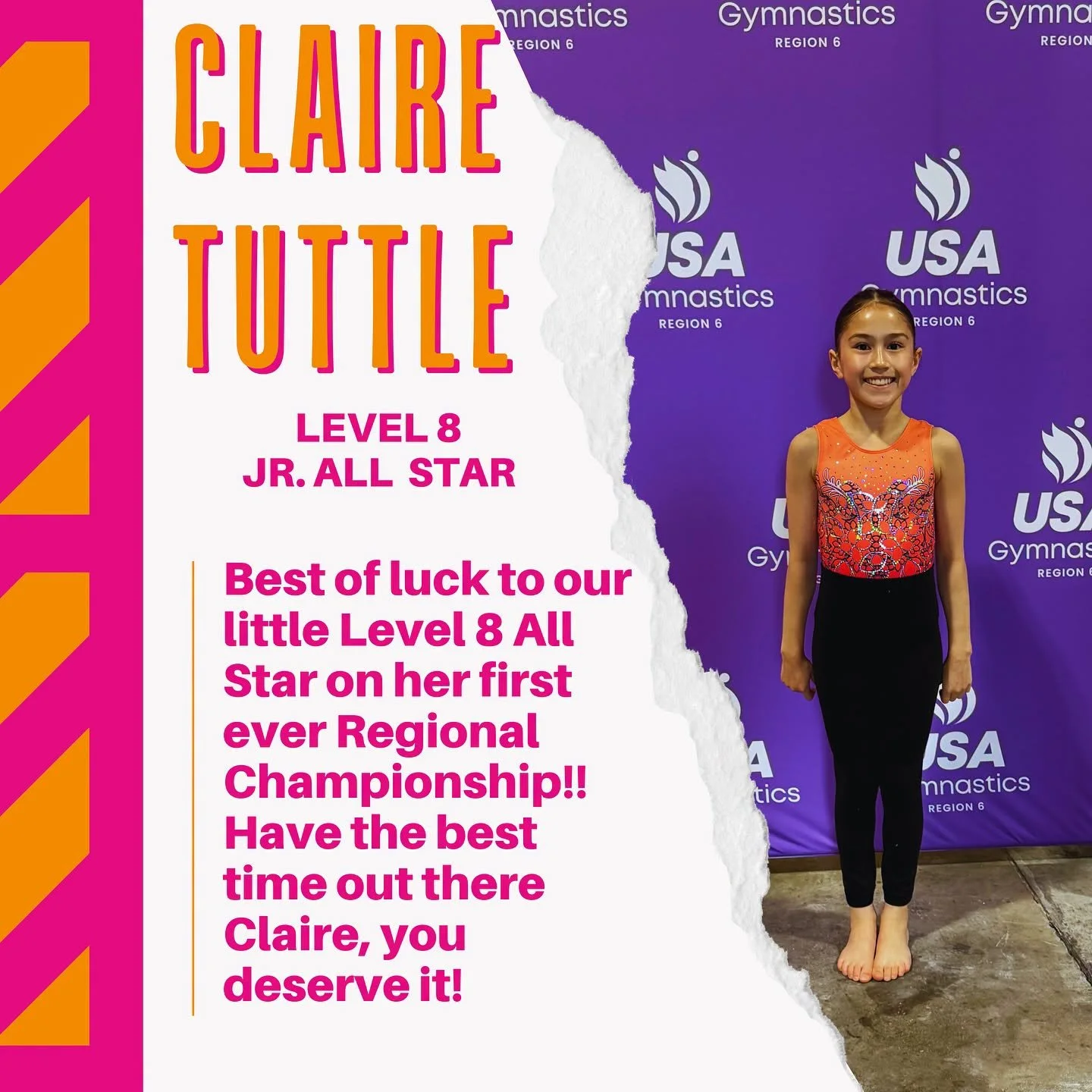 And a big GOOD MORNING from Day ✌🏼 of Level 6-8 Regional Championships here at the Mass Mutal Center📍

We&rsquo;re kicking off our Level 8 day with first time Regional Qualifier, Claire Tuttle!! Smile big and have so much fun out there Claire! We&r