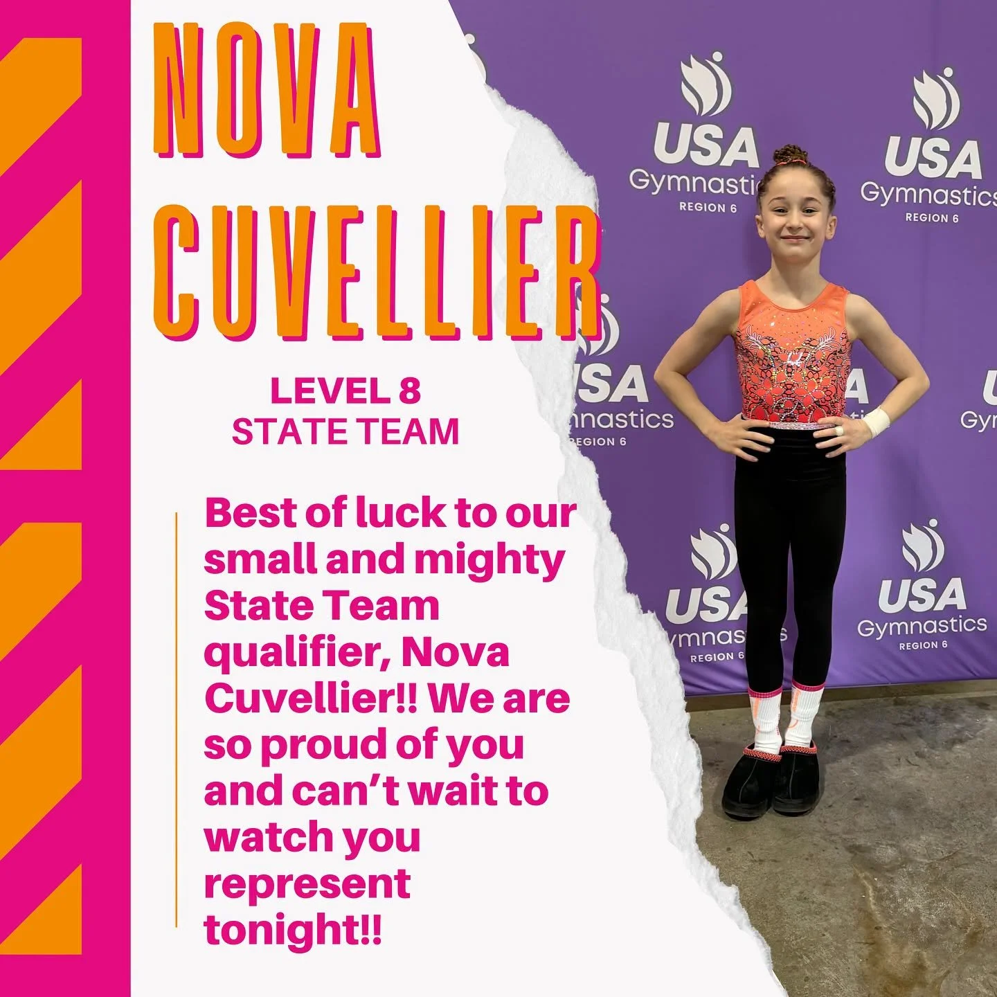 It&rsquo;s just about that time!!! 🥳 We are here at the Level 8 Regional Championships STATE TEAM SESSION here at the Mass Mutal Center📍

Best of luck Nova Cuvellier representing the State of NH at the 2026 Level 8 State Team competition! Have the 