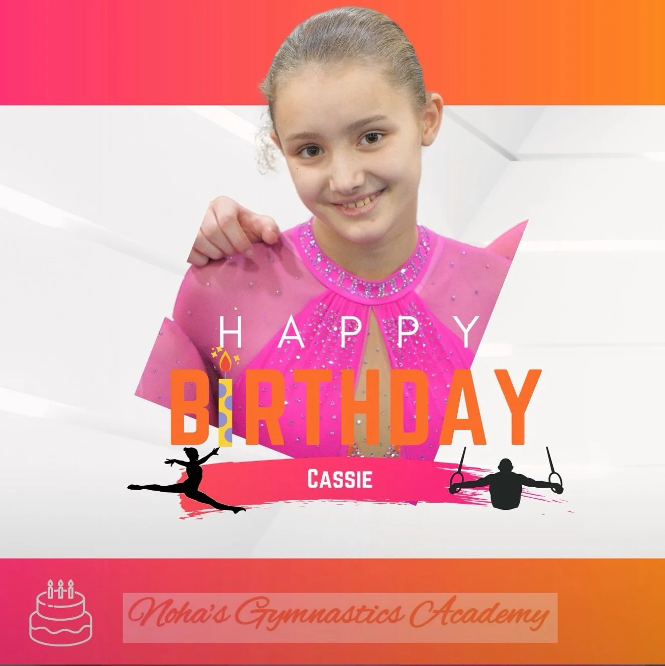 🤸🏼Noha&rsquo;s Gymnastics Academy 🤸🏼

💖🧡Happy birthday Cassie 🧡💖