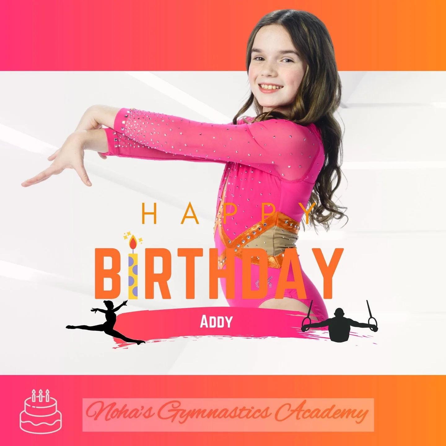 🤸🏼Noha&rsquo;s Gymnastics Academy 🤸🏼

💖🧡Happy birthday Addy 🧡💖