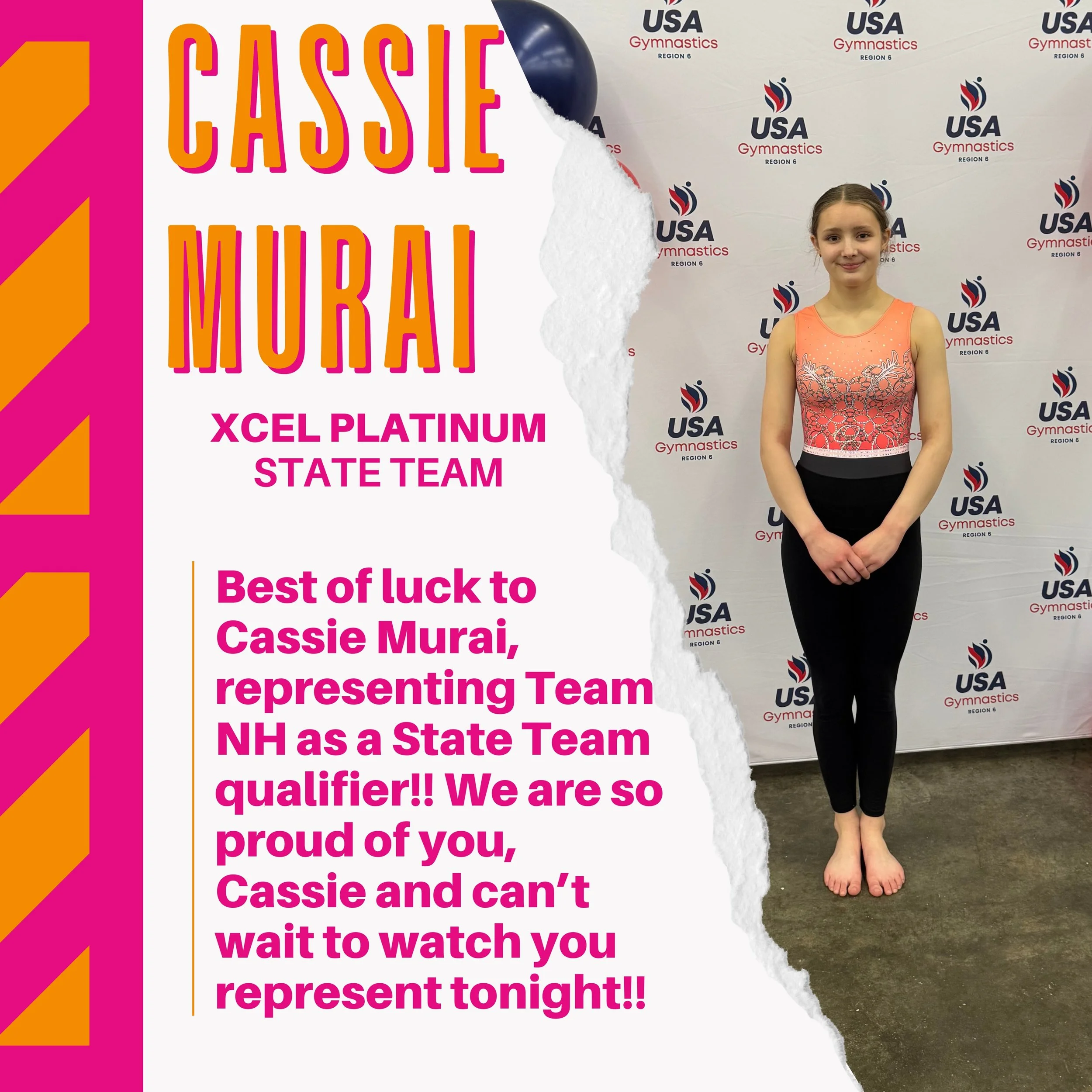 ☀️ Hello and happy Saturday from the Xcel Regional Championships here at the Shriner&rsquo;s Auditorium📍

Best of luck to Ms. Cassie representing Team NH at this evening&rsquo;s Xcel Platinum State Team competition!! We&rsquo;re so proud of you Cass