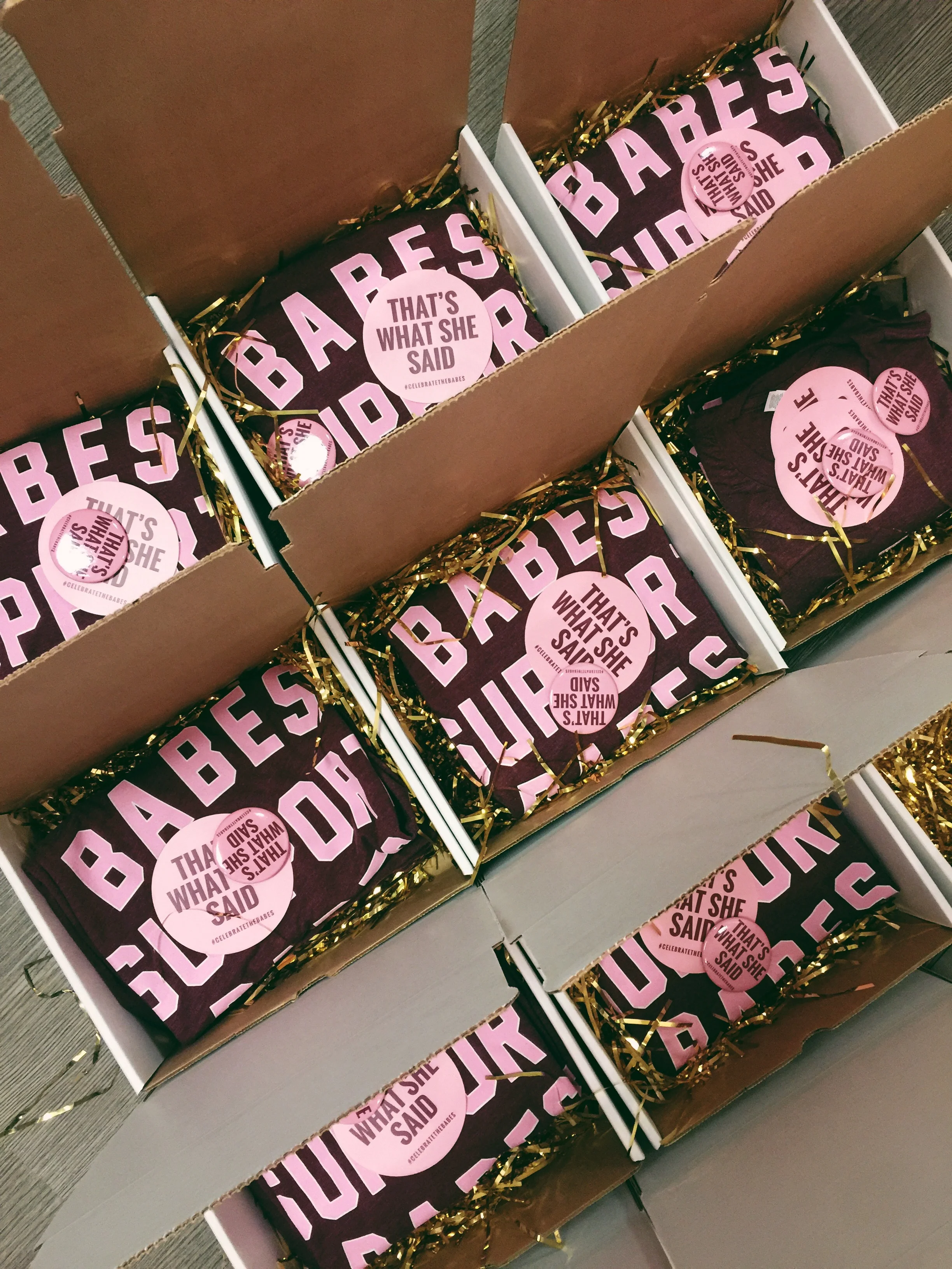 We packaged and delivered Babes Support Babes goodies to several of our favorite local babes... so fun getting to see what #celebratethebabes means to them.