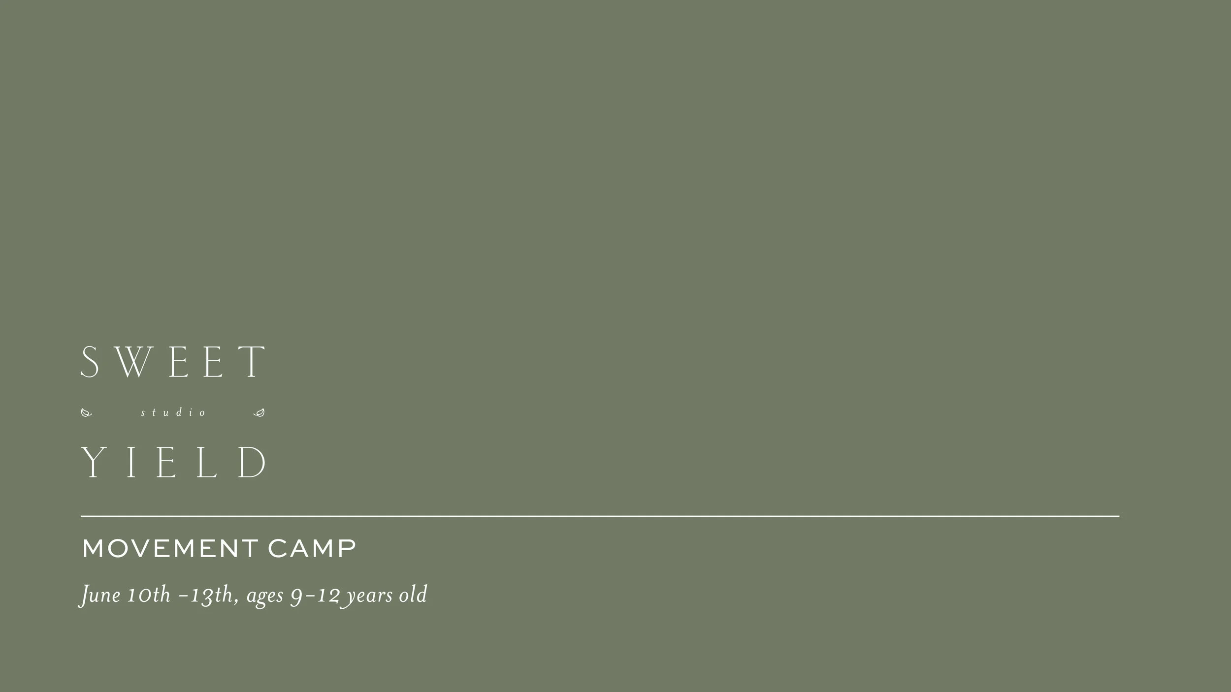 Movement Camp for Middles