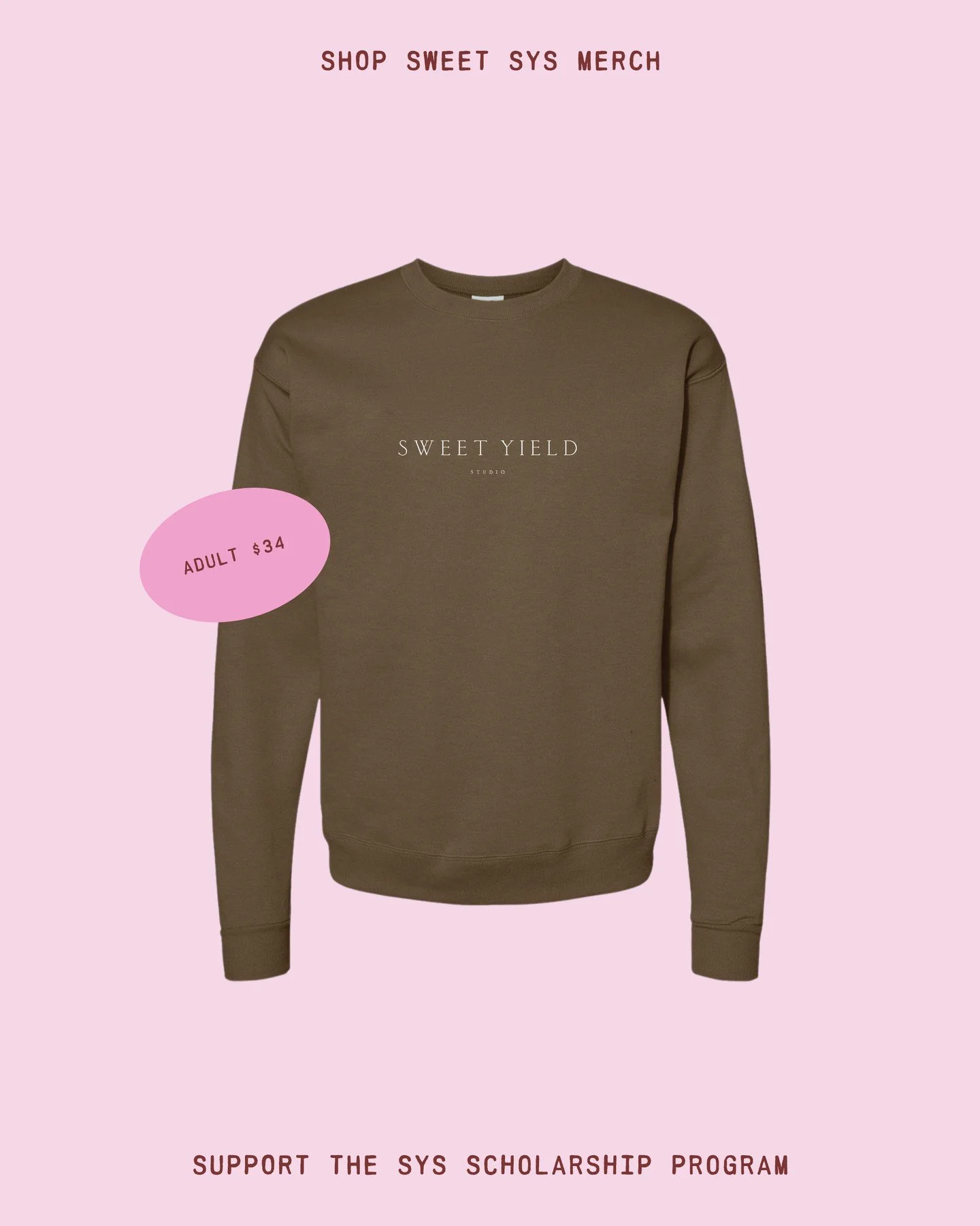 NEW Sweet Yield Sweatshirt 🍂 Shop the full collection now through Nov 30th! ⁠
⁠
Our 2025 Fall Fundraising Apparel Shop supports the Sweet Yield Scholarship Program.⁠ Every purchase in this collection directly supports a dancer&rsquo;s tuition, dance