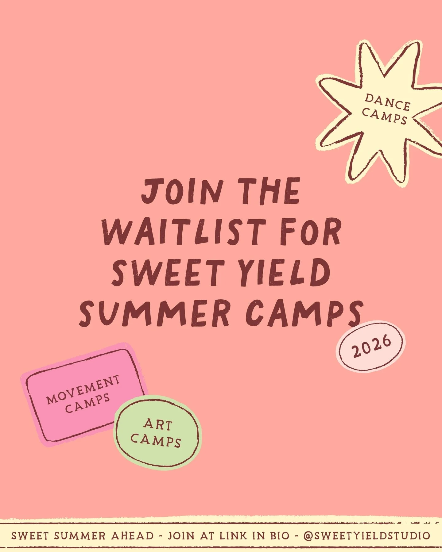 🌼 Did you hear? Our 2026 Summer Camp Waitlist is OPEN! ⁠
⁠
Join the waitlist and mark your calendars with these important dates:⁠
✨ February 17th &ndash; Summer Camp Waitlist opens (join at the link below!)⁠
✨ February 23rd &ndash; Camp themes + ful