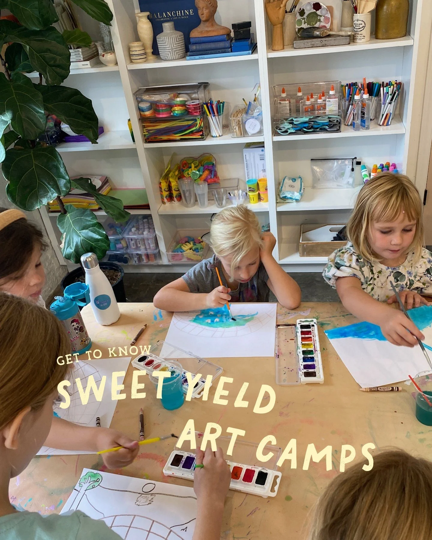 Welcome to Art Camp 🧑&zwj;🎨🎨🖍️⁠
⁠
Rooted in creativity, Sweet Yield Art Camps invite children to explore and express in a space where imagination is free to wander and creativity can bloom. Campers will discover a variety of techniques such as pa