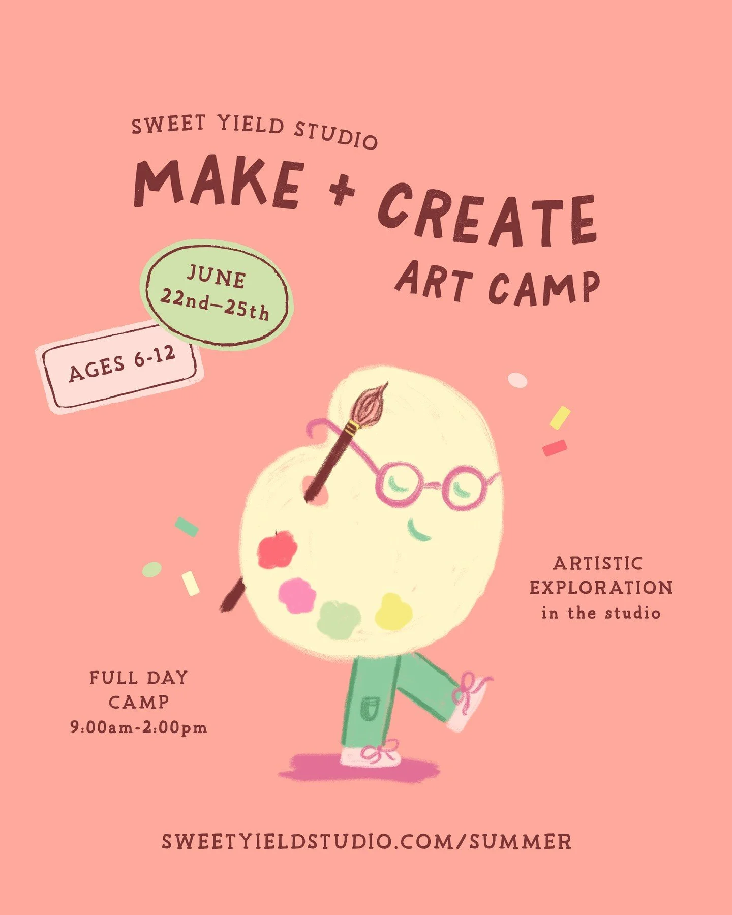 Join us for Make &amp; Create Art Camp &mdash; a hands-on summer studio where imagination runs wild and creativity has no limits.🖌️🎨✨⁠
⁠
At Make &amp; Create Art Camp, young artists will explore painting, drawing, collage, textiles, and mixed media