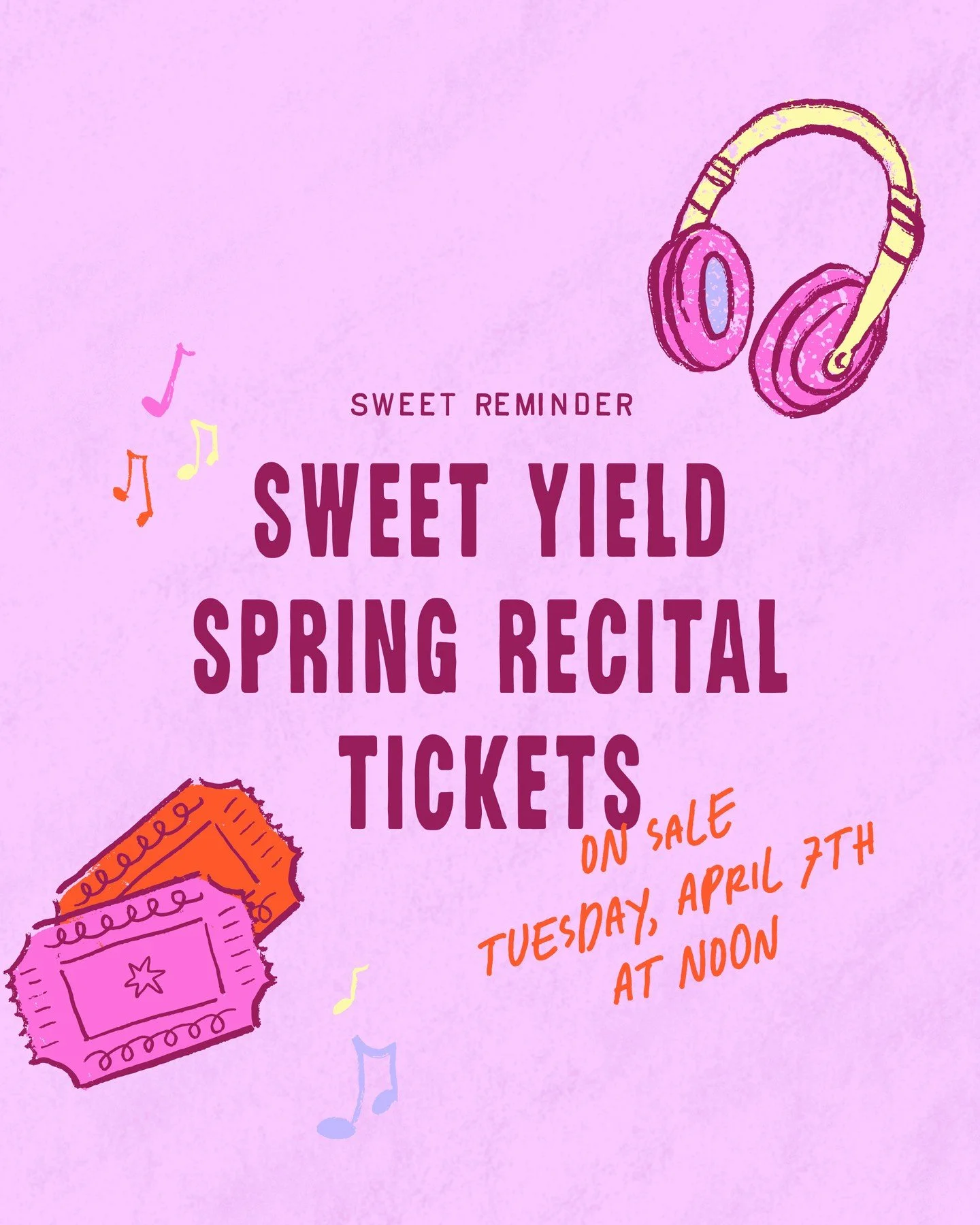 Sweet Reminder: Spring Recital tickets go on sale Tuesday, April 7th at Noon! 🎟️⁠
⁠
Get ready to press play! Our dancers will take the stage for a show filled with nostalgic tracks, iconic moves, and the magic of music as we present our 2026 Spring 