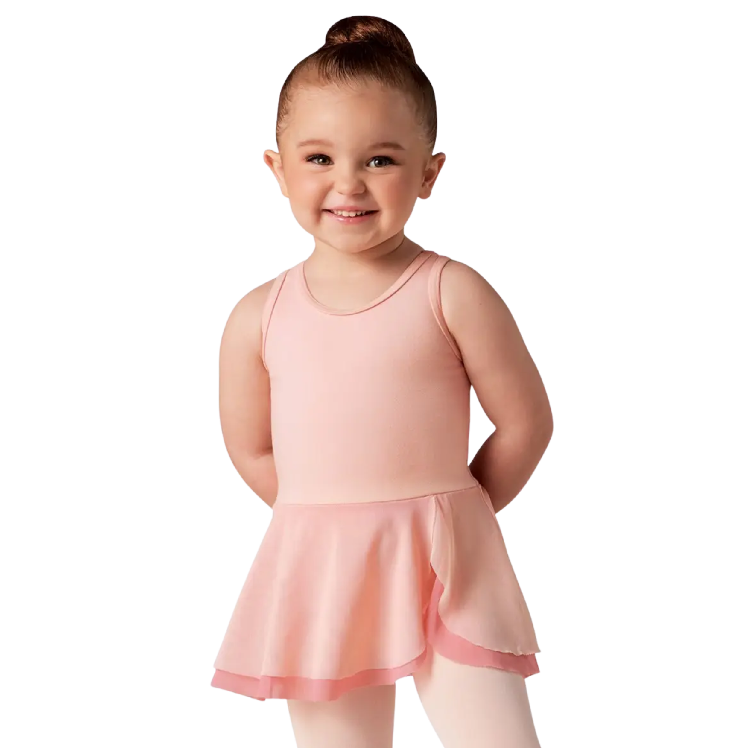 Youth Cotton Snap Tank Dress - Pink.png