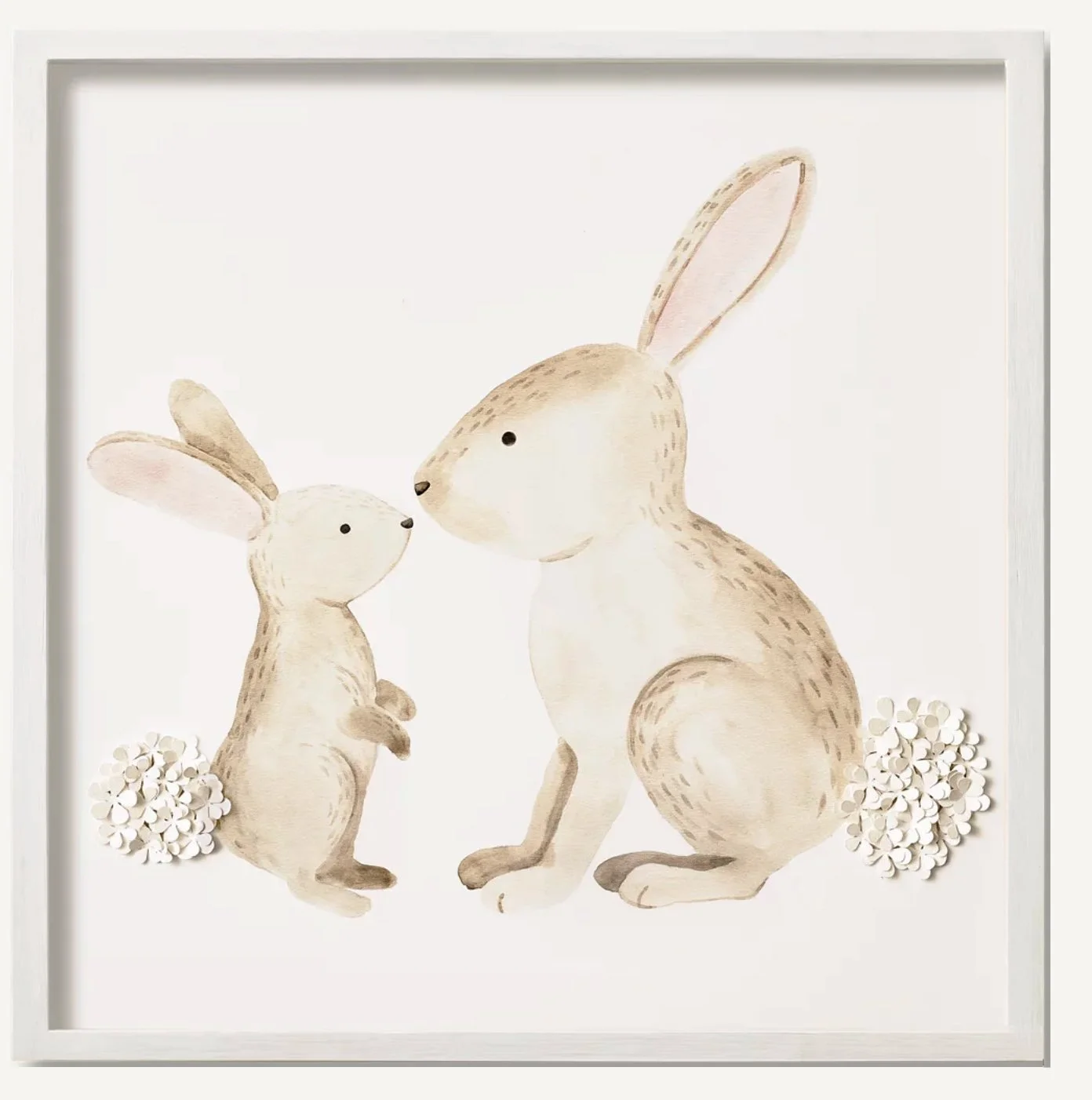 Cut Paper Animal Family Art- Bunny