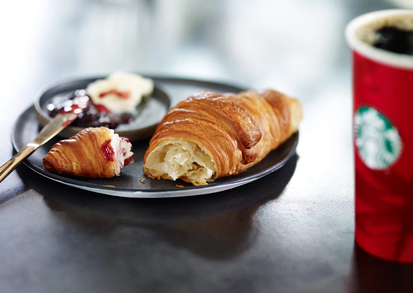 croissant + coffee