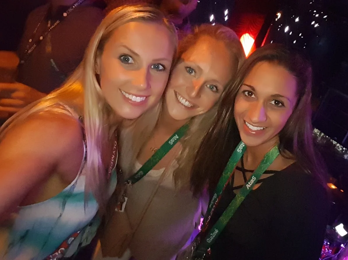 Karine (middle), Anita and I at the 2016 Rio Olympics