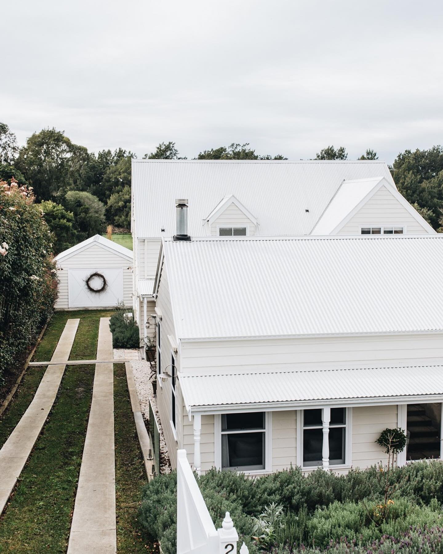 It&rsquo;s hard to remember what the old house looked like before this build kicked off. Swipe right to see the before shot. The finished house @sinclairsofberry is now right at home nestled amongst the lavender beds and surrounding historic homes of