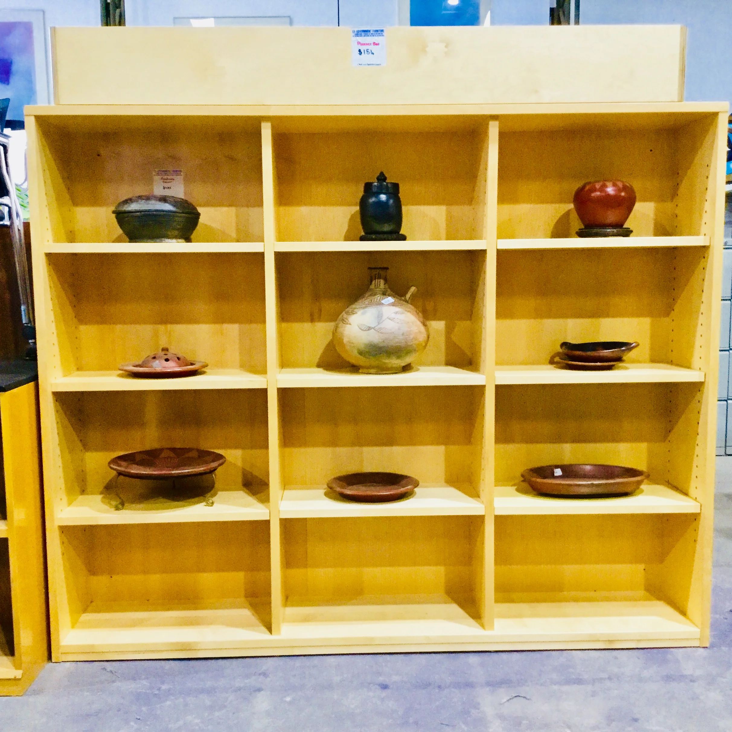 Ex-Government 3-Bay Veneer Bookcases