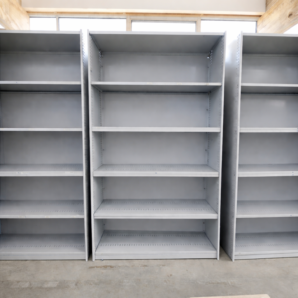 Light Grey Metal Shelving Units by CSM