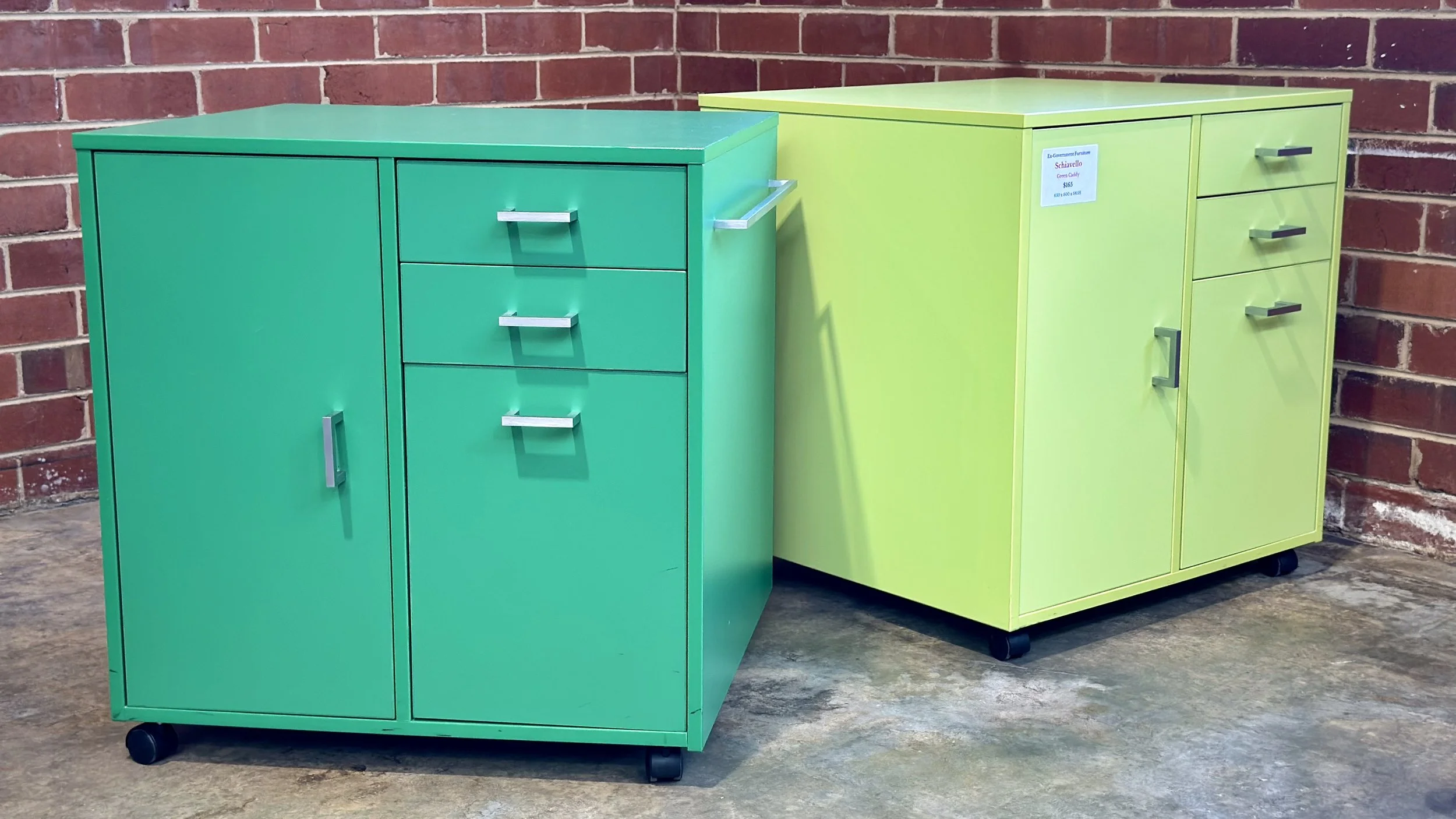 Schiavello Mobile Storage Caddy – 3 Drawer + Cupboard