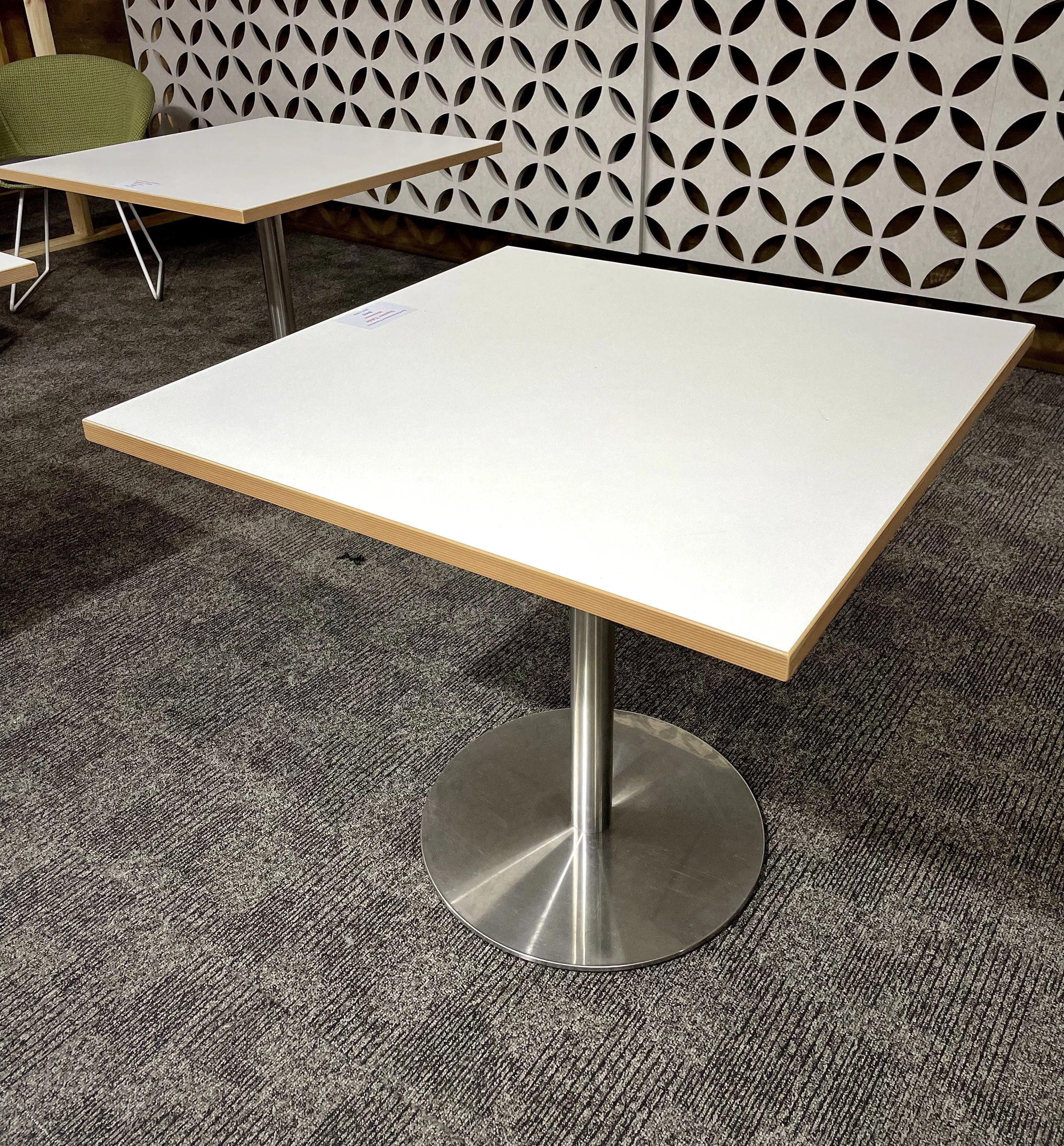 Square Café Table – White