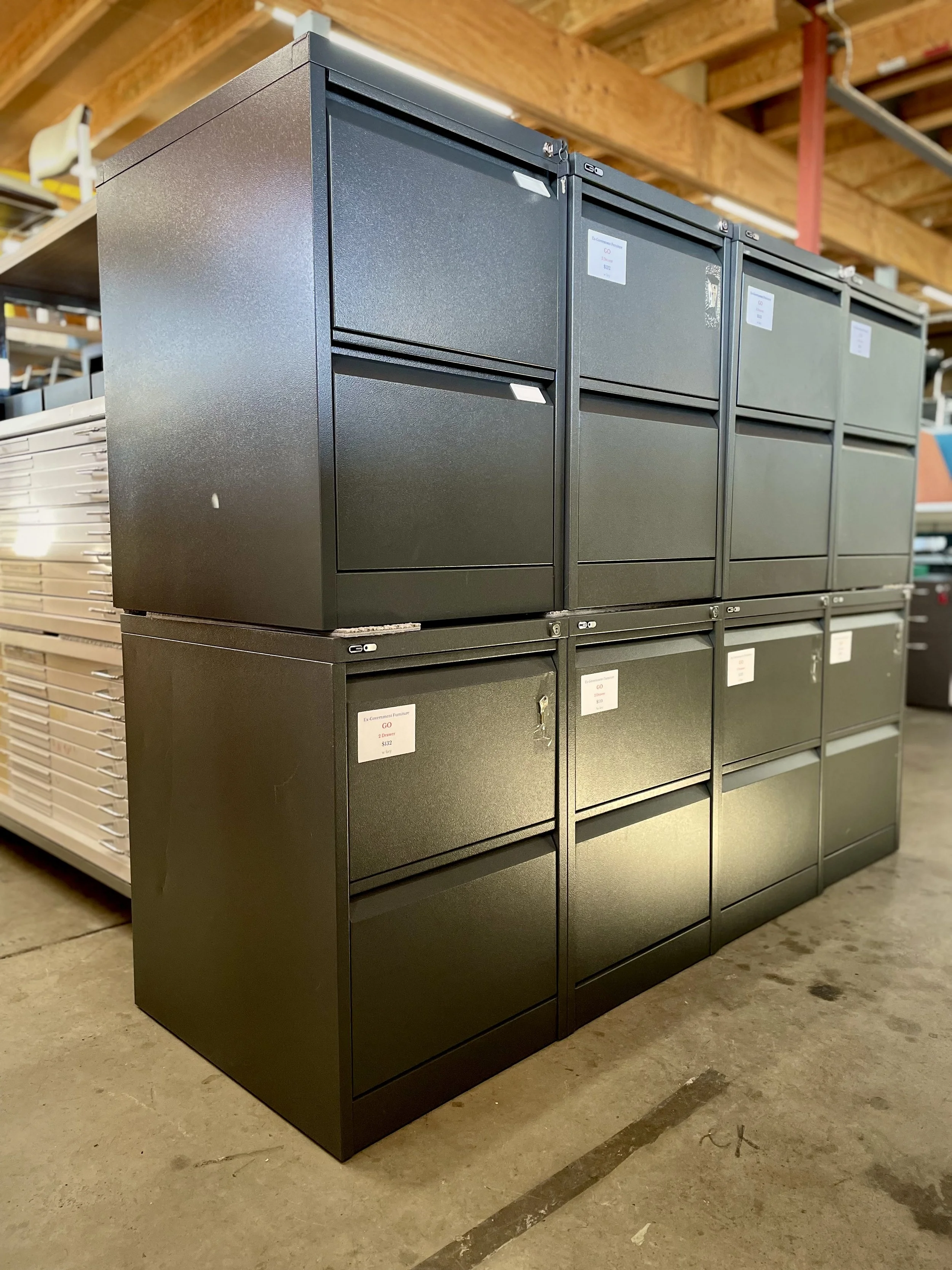 Commercial 2 Drawer Filing Cabinets – Large Matching Quantity