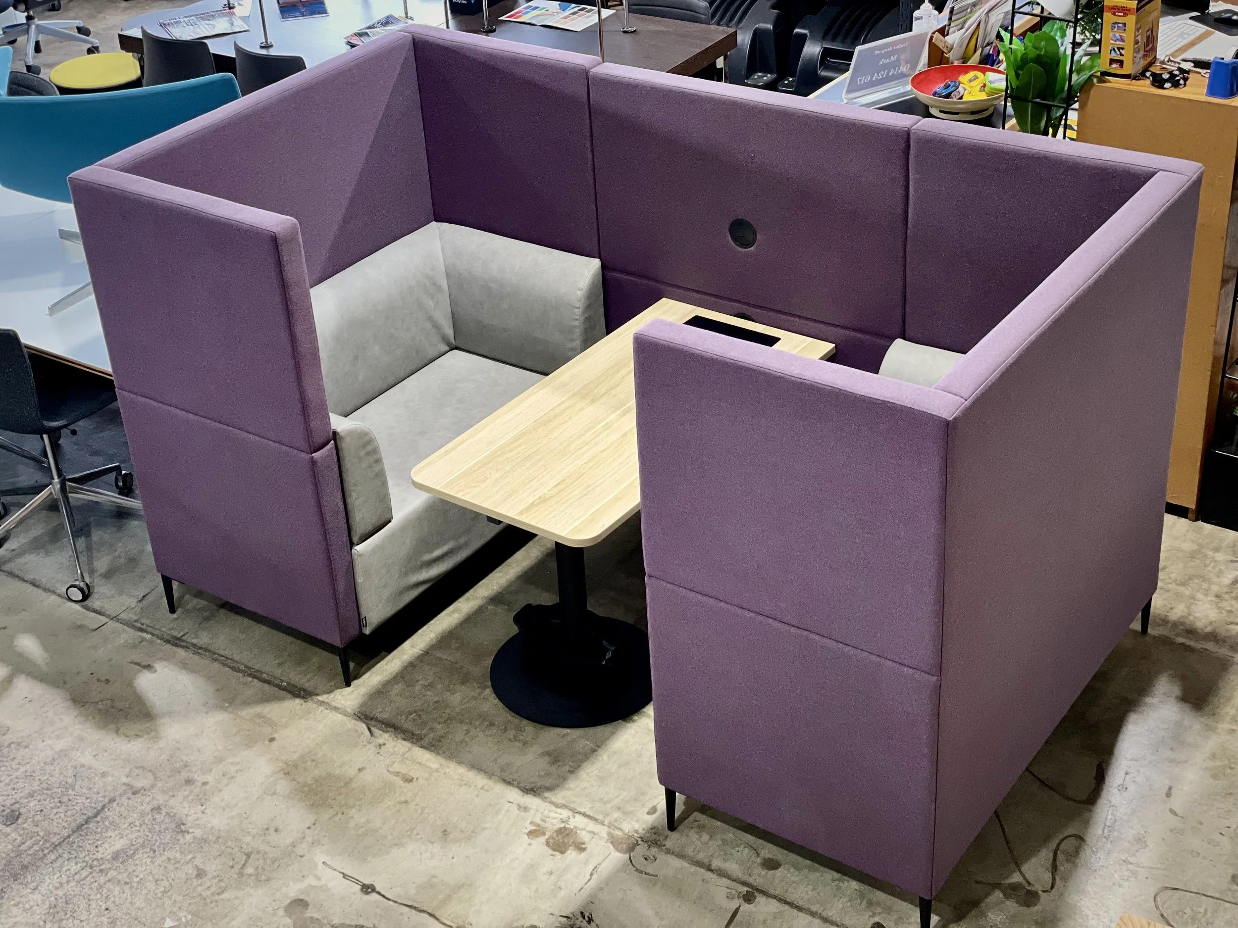 Burgtec Harper Booth – High Back Meeting Booth